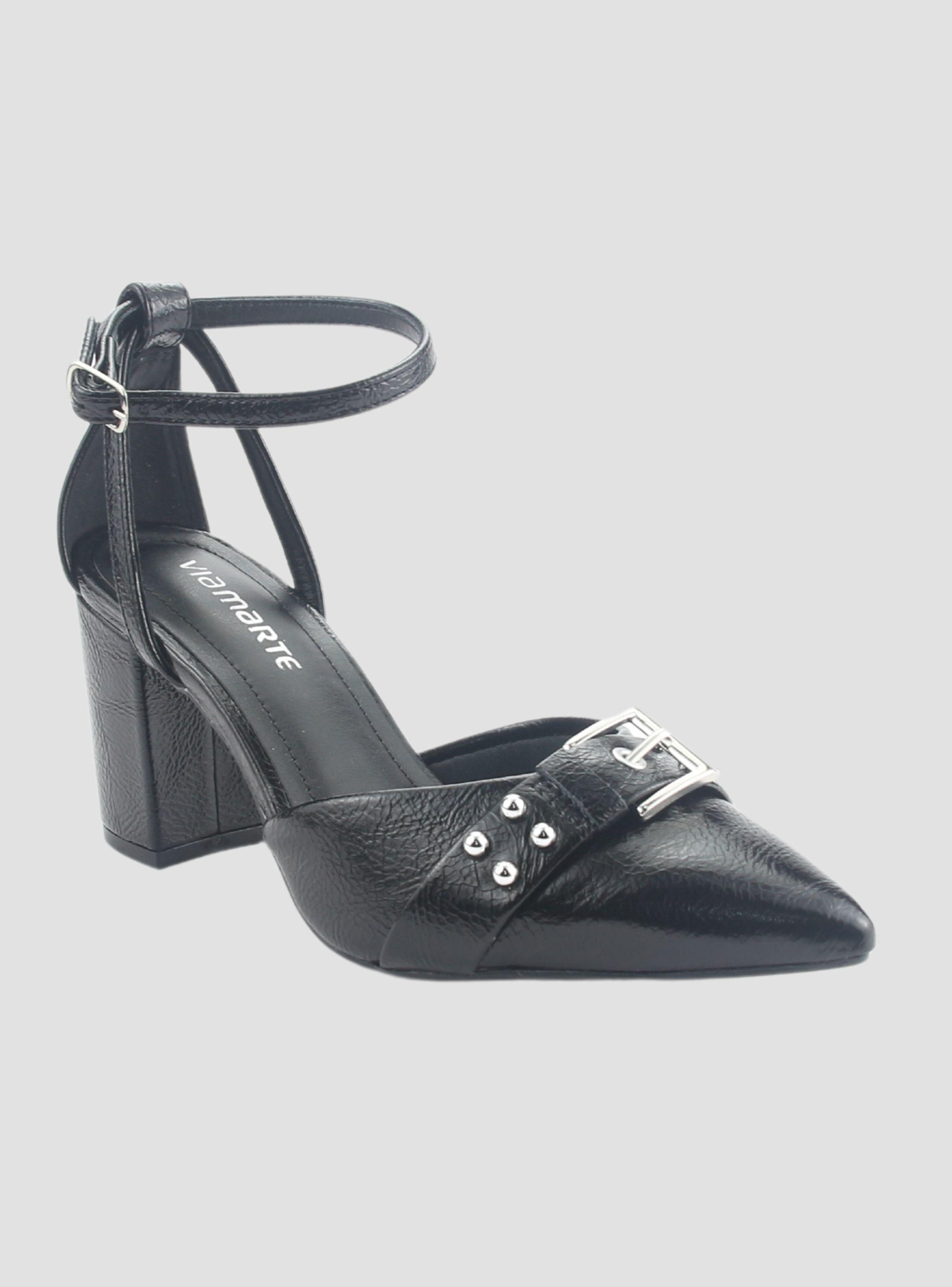 Zapato Via Marte Mujer 028-015-01 Negro Casual-2