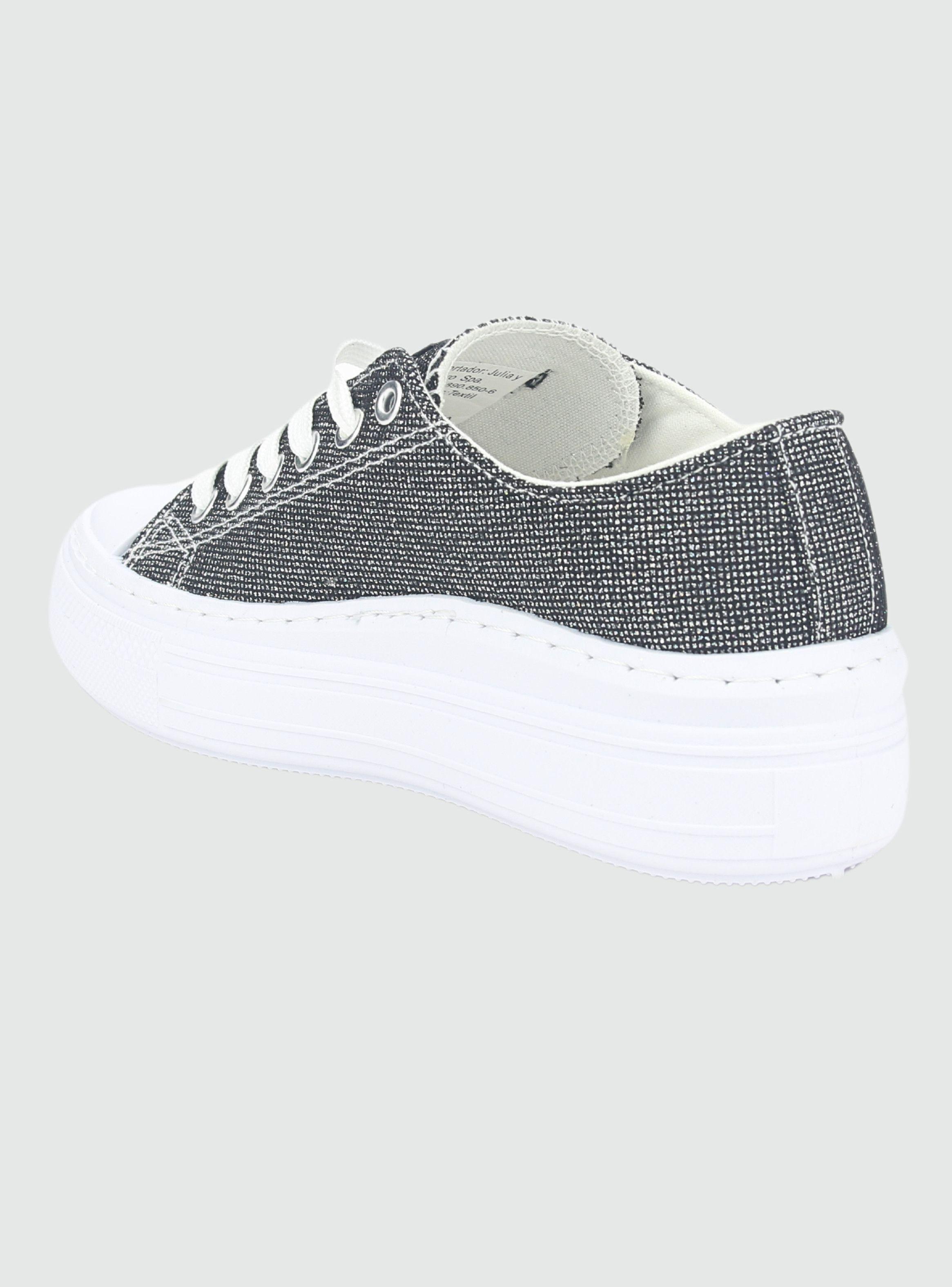 Zapatilla Chalada Mujer Clu-11 Negro Urbano-3