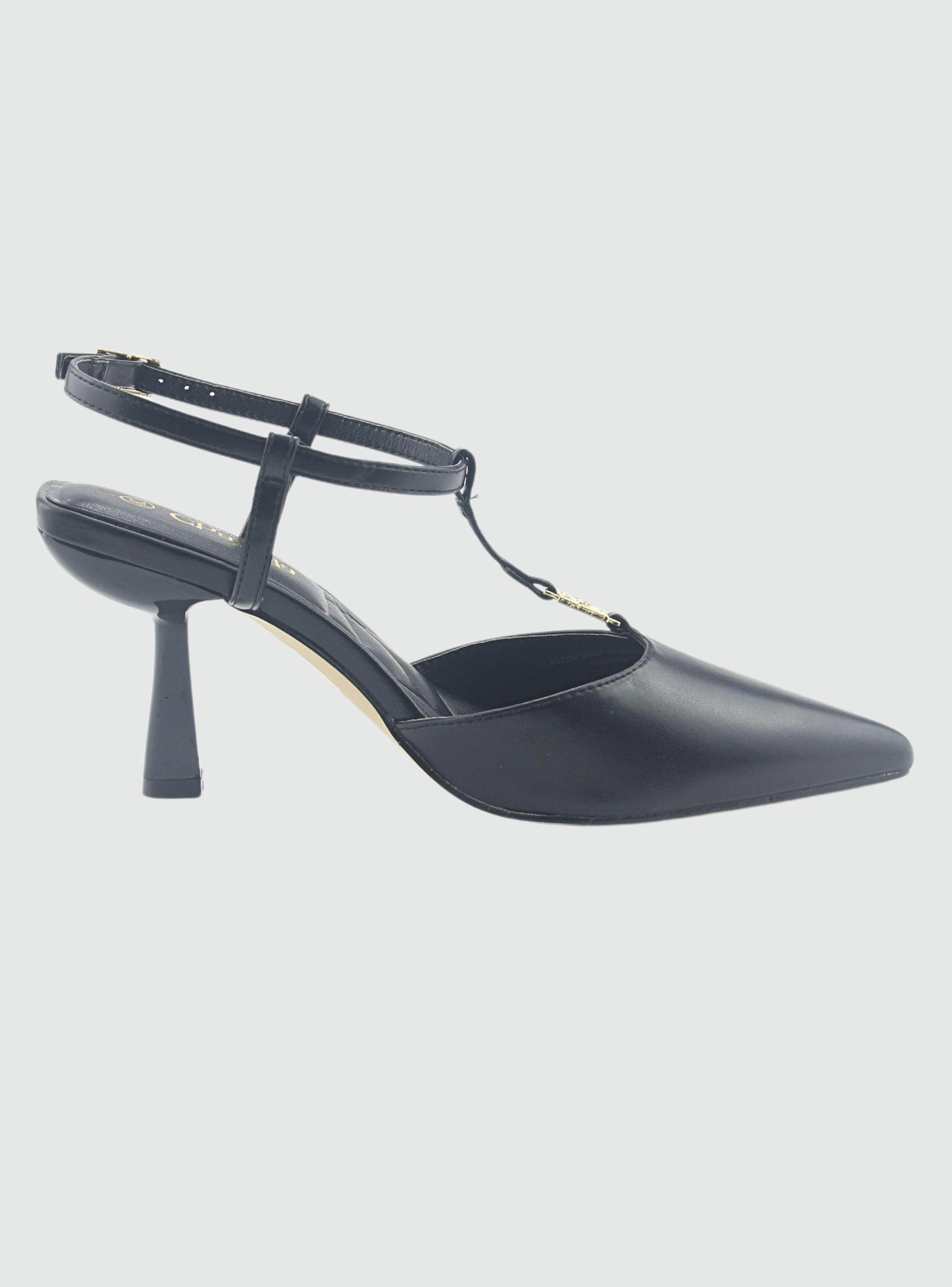 Zapato Negro de Mujer con Taco Rebi-2-0