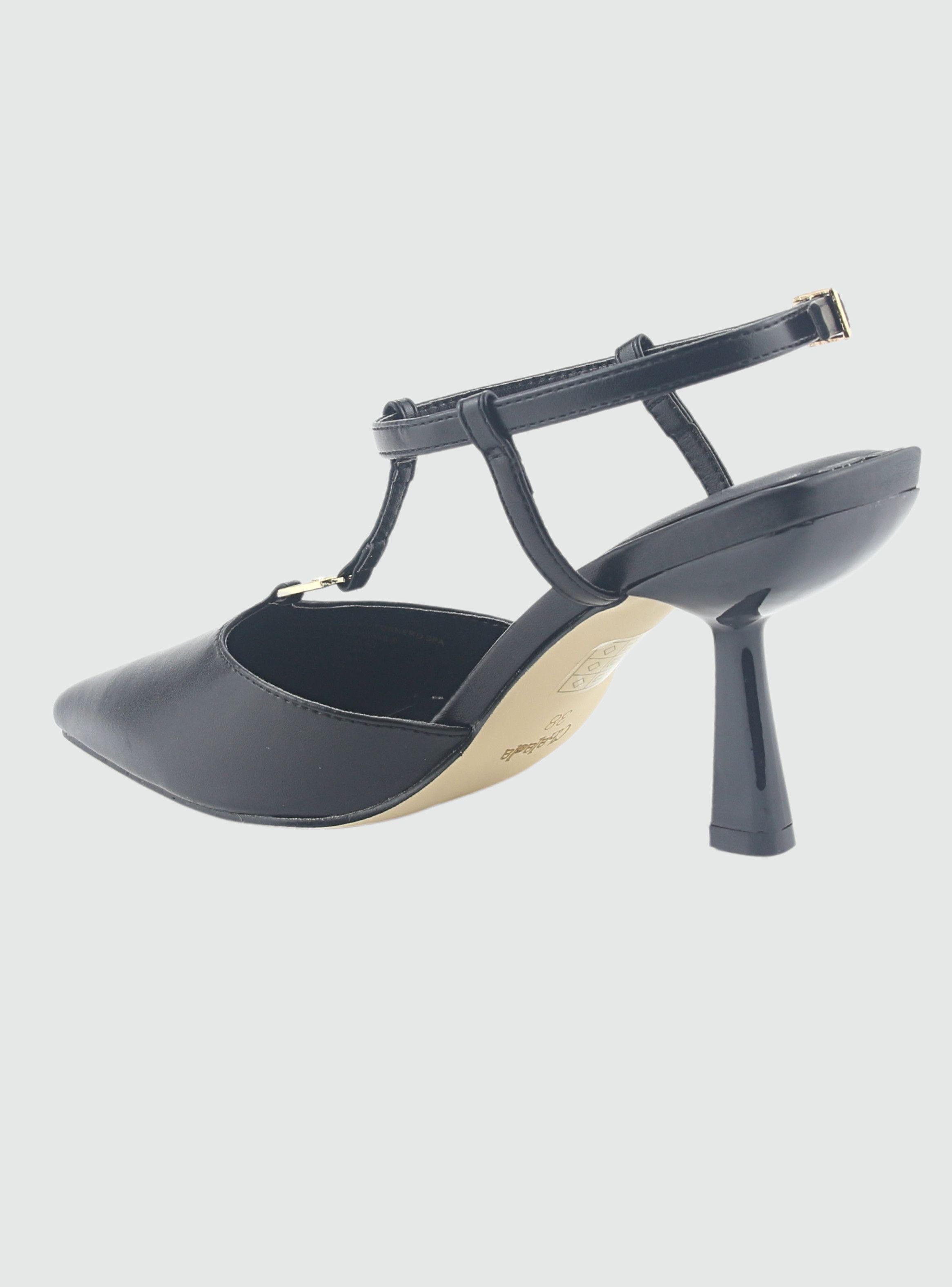 Zapato Negro de Mujer con Taco Rebi-2-3