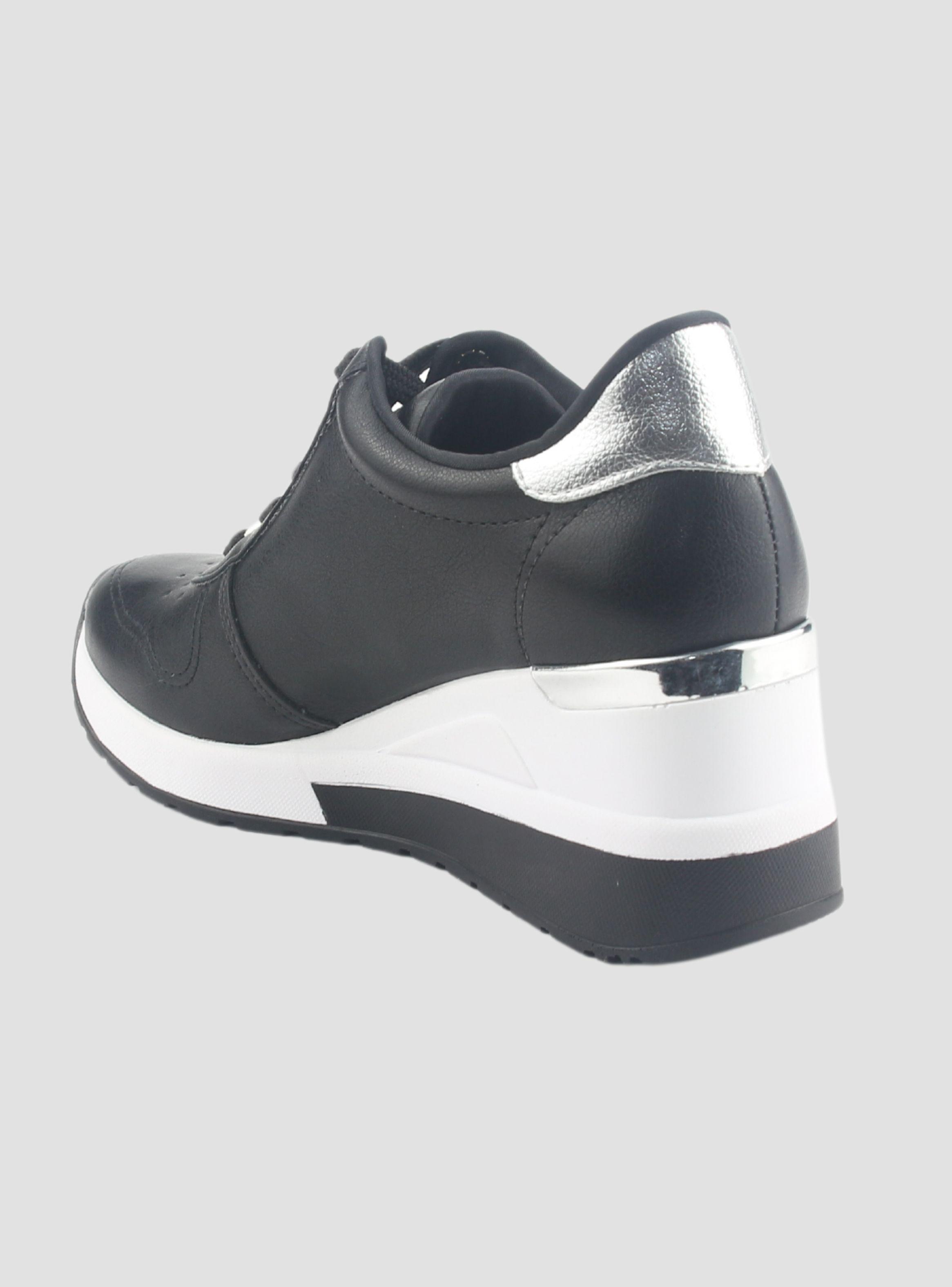 Zapatilla Via Marte Mujer 046-003-01 Negro Casual-3