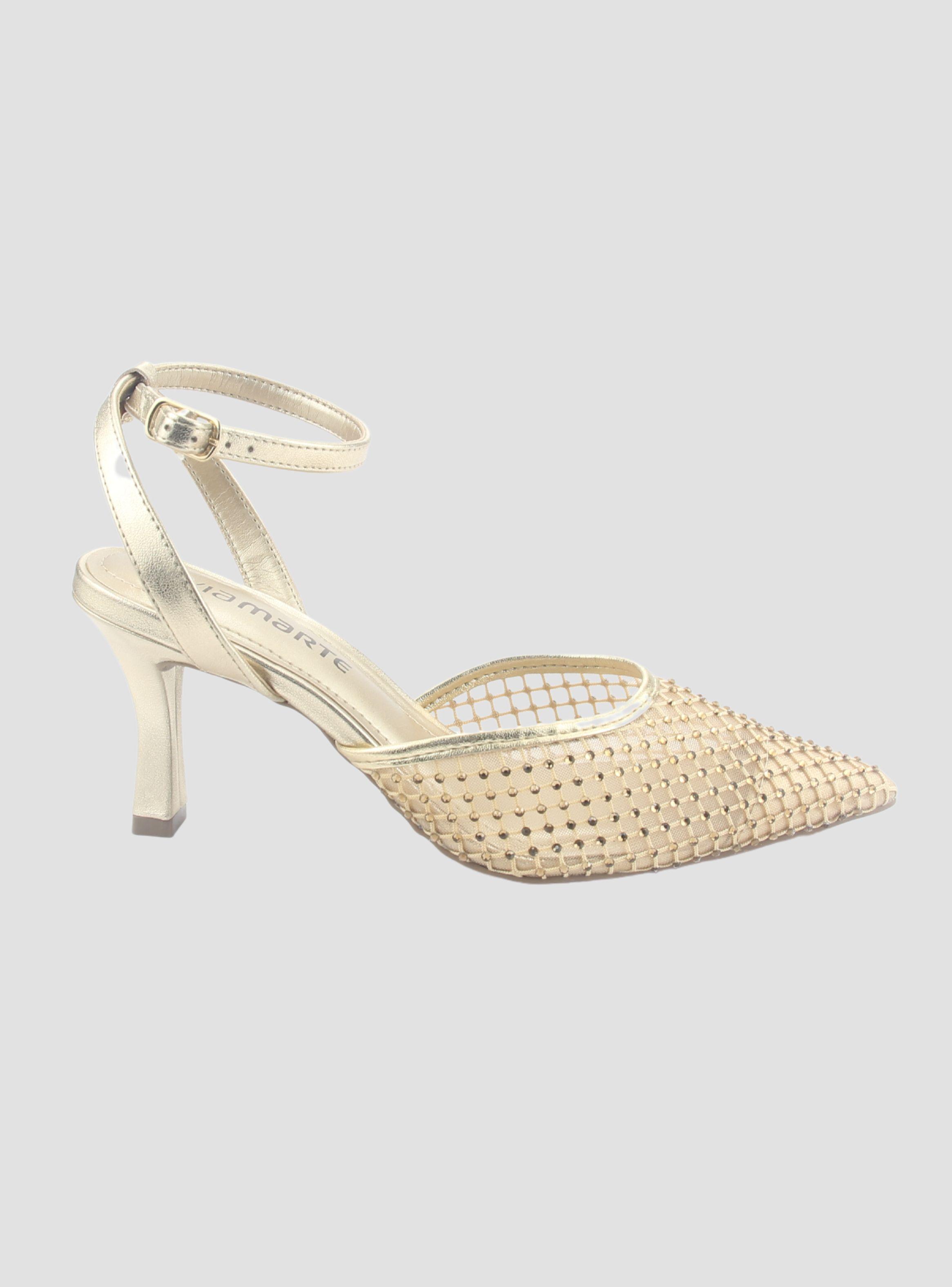Zapato Via Marte Mujer 185-001-01 Dorado Casual-0