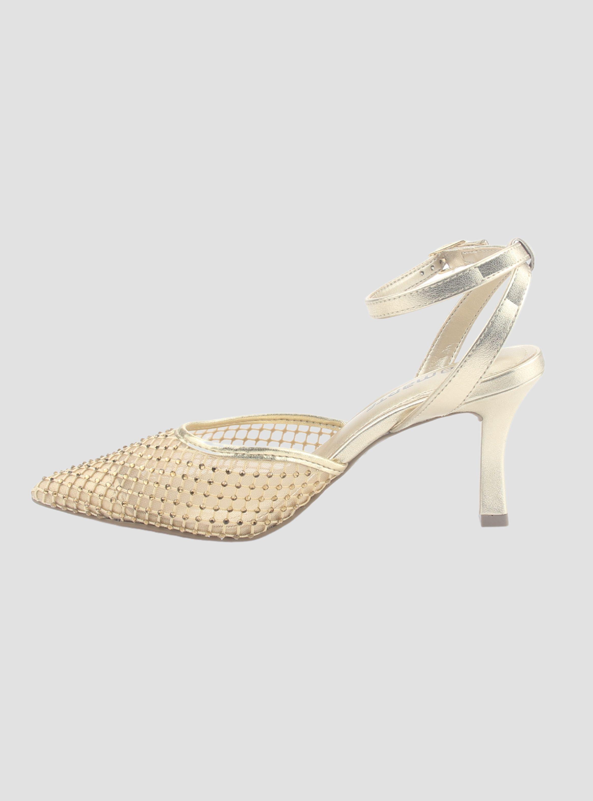 Zapato Via Marte Mujer 185-001-01 Dorado Casual-1