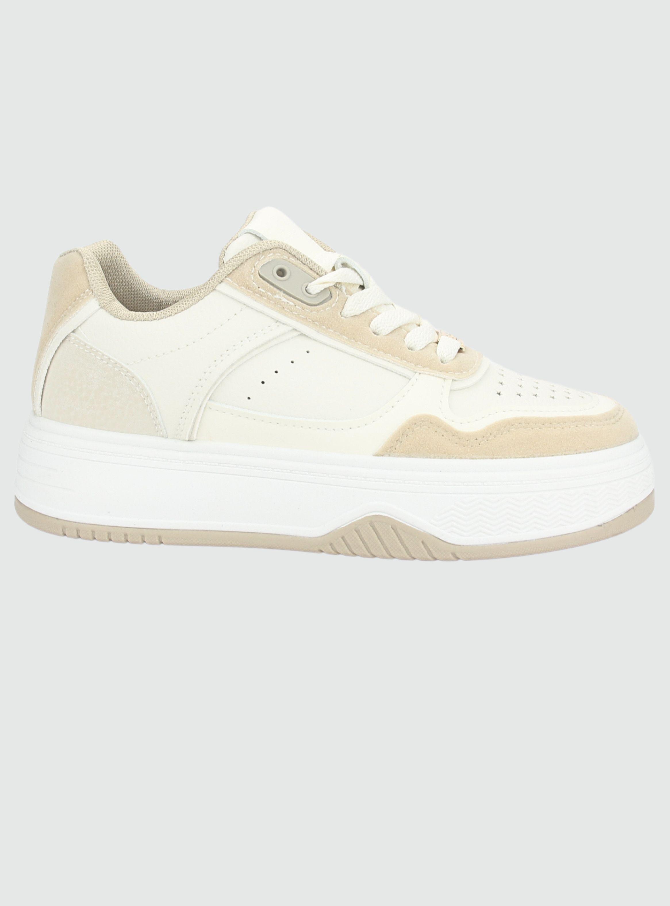 Zapatilla Chalada Mujer Mentix-1 Beige Urbano-0