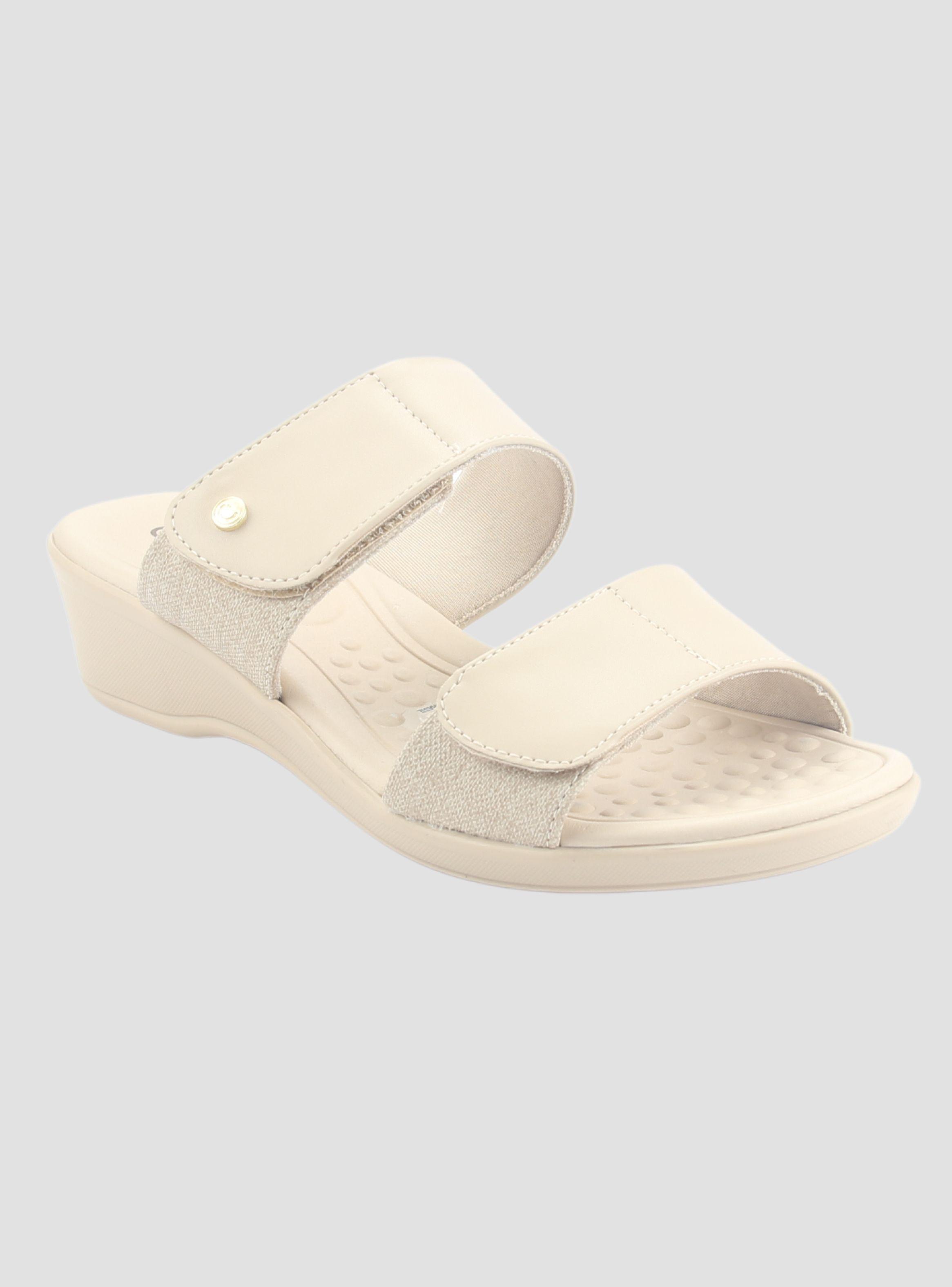 Sandalia Comfortflex Mujer 2472402 Beige Casual-2