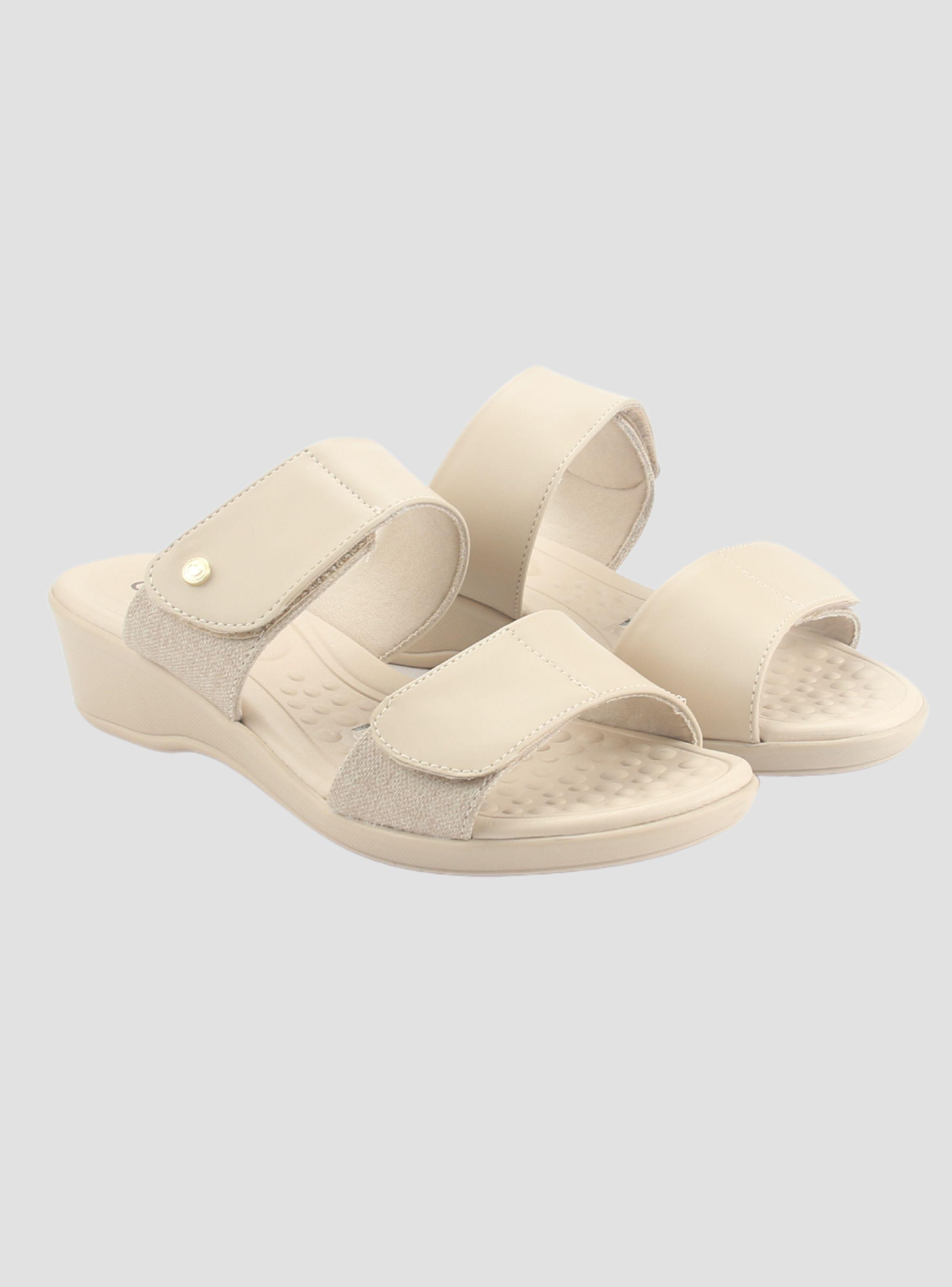 Sandalia Comfortflex Mujer 2472402 Beige Casual-4