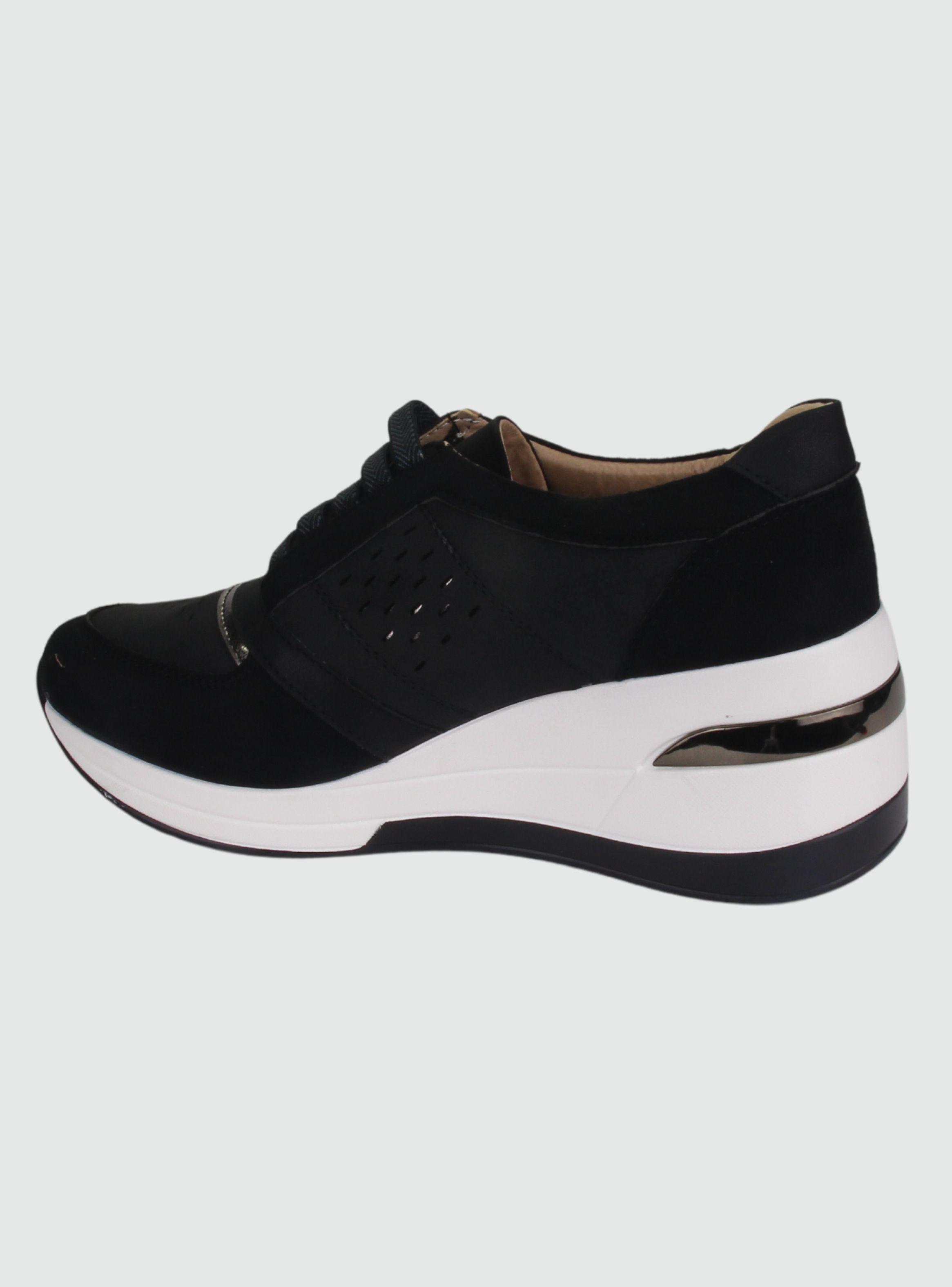 Zapatilla Chalada Mujer Saly-11 Negro Moda-1