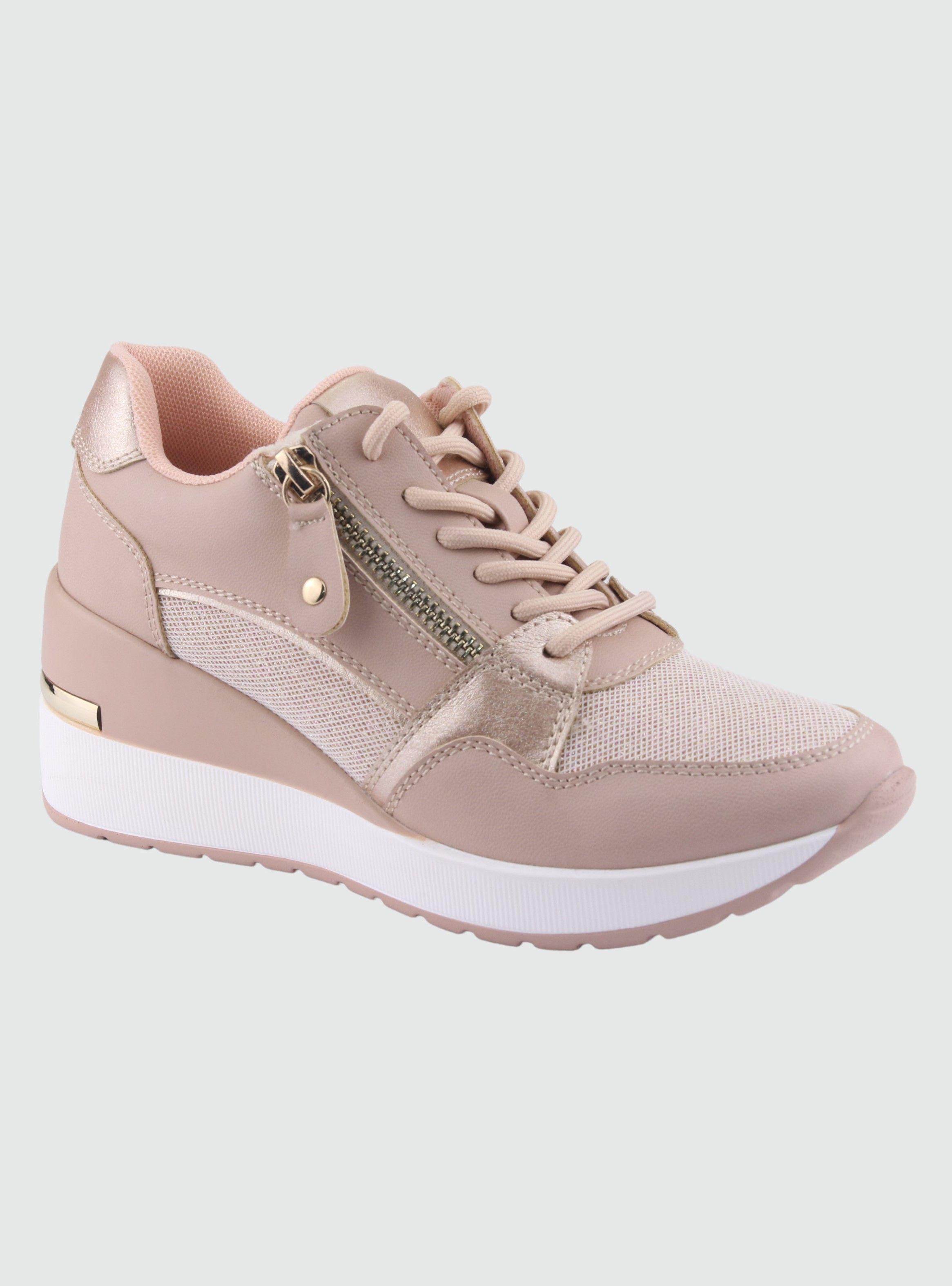 Zapatilla Chalada Mujer Bolden-5 Nude Plataforma-0