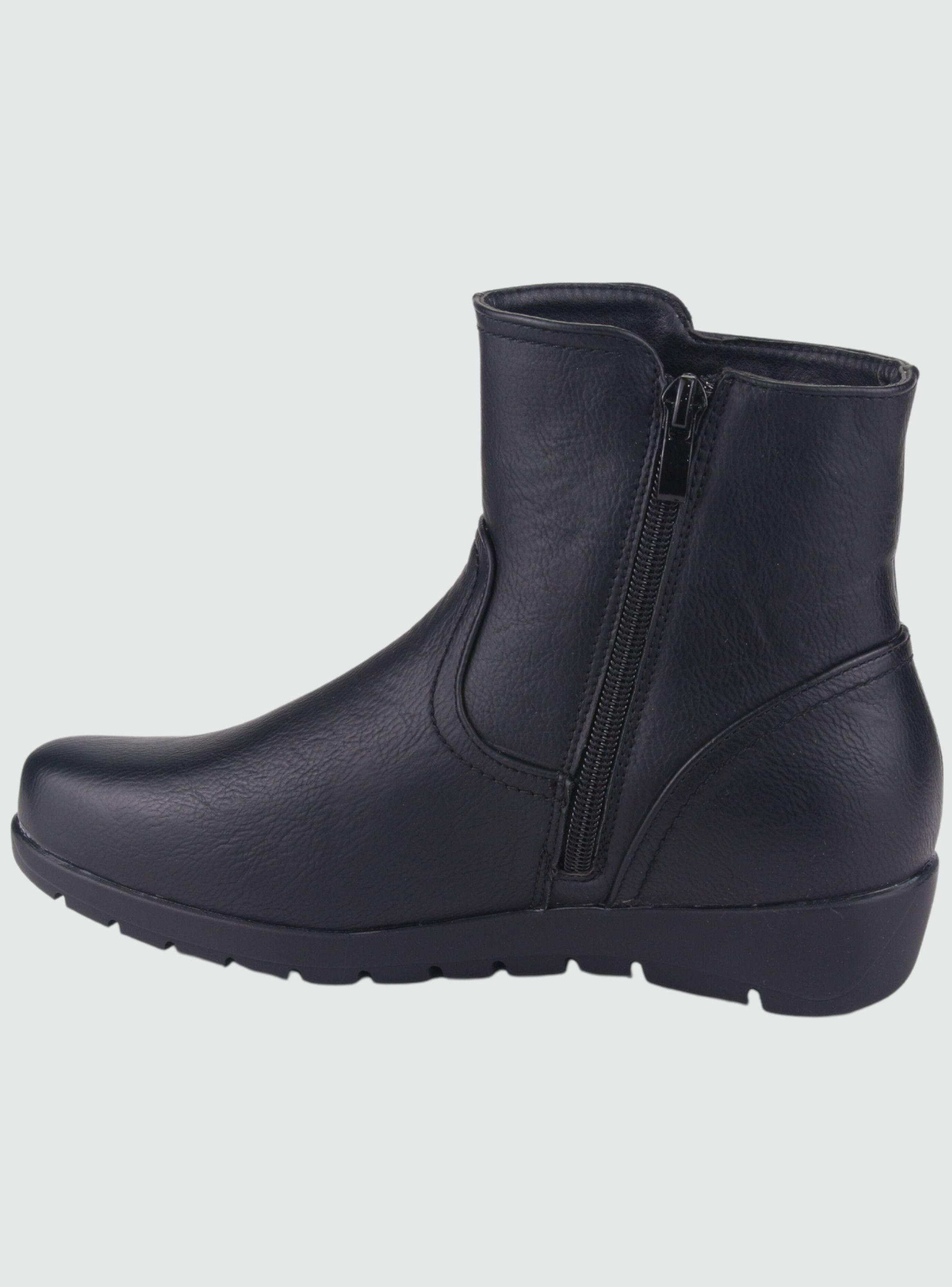Botin Chalada Mujer Jokono-14 Negro Casual-1