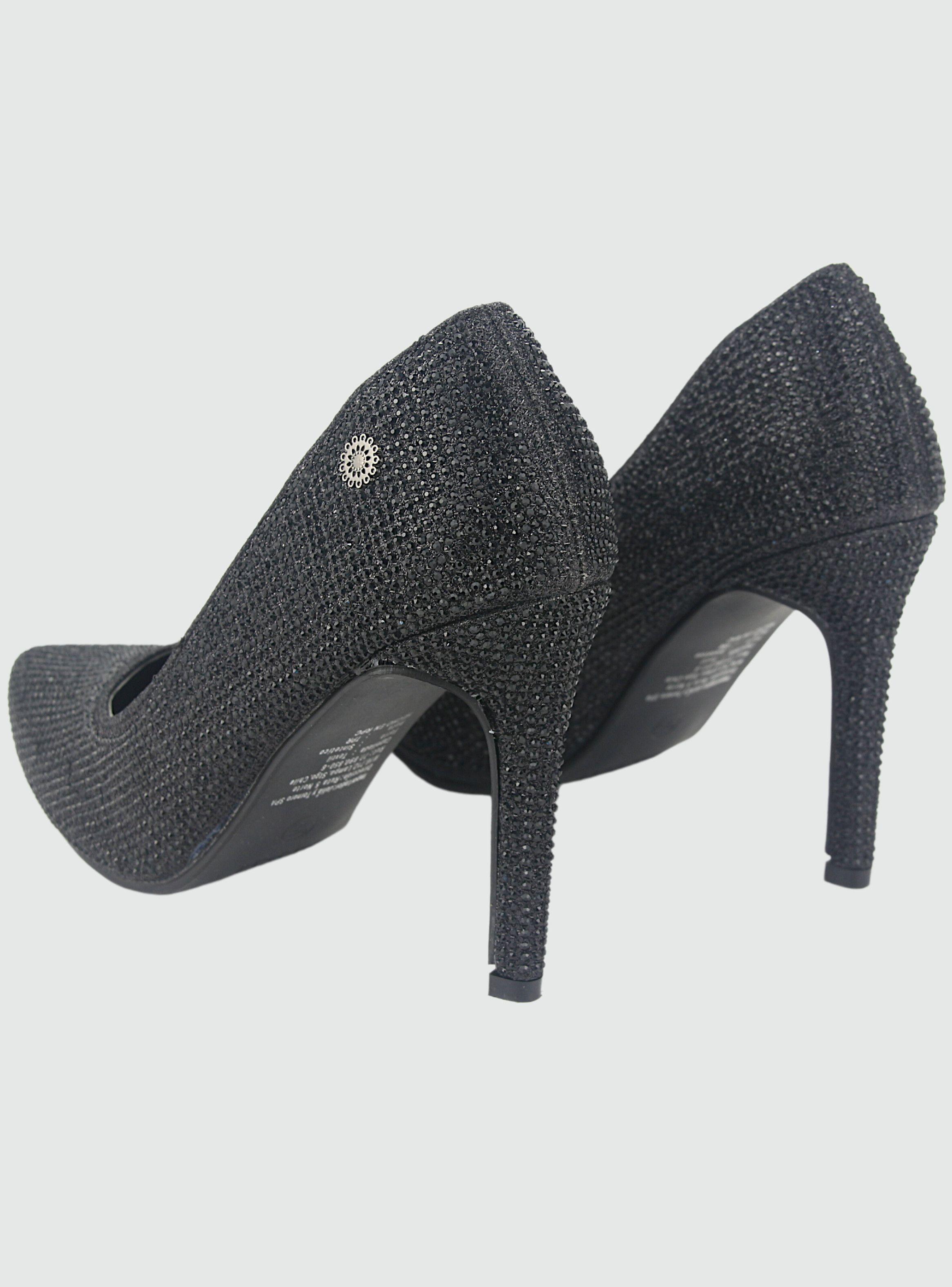 Zapato Chalada Mujer Cristal-3 Negro Casual-5