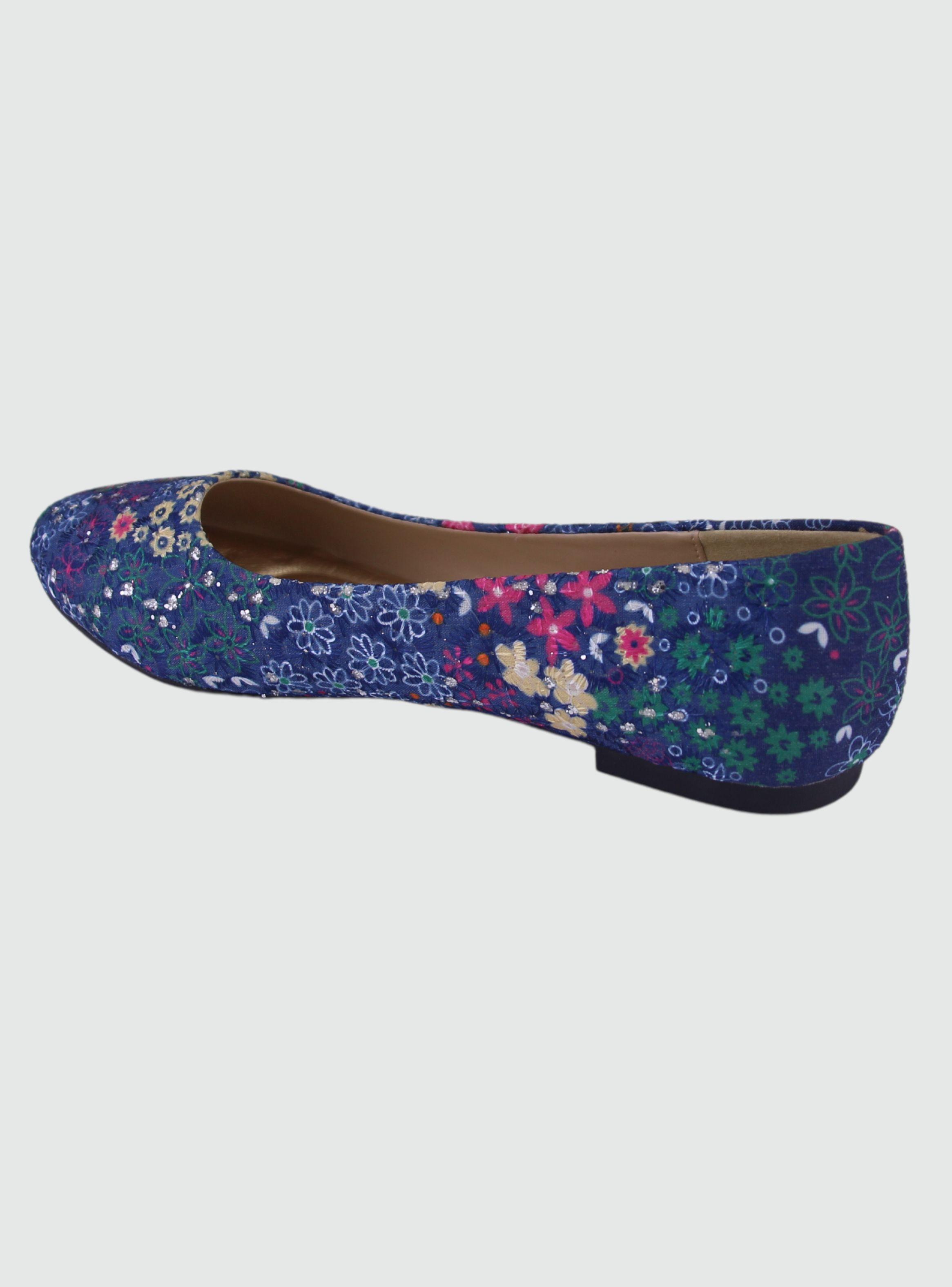 Ballerina Chalada Mujer Nathan-6 Azul Casual-1