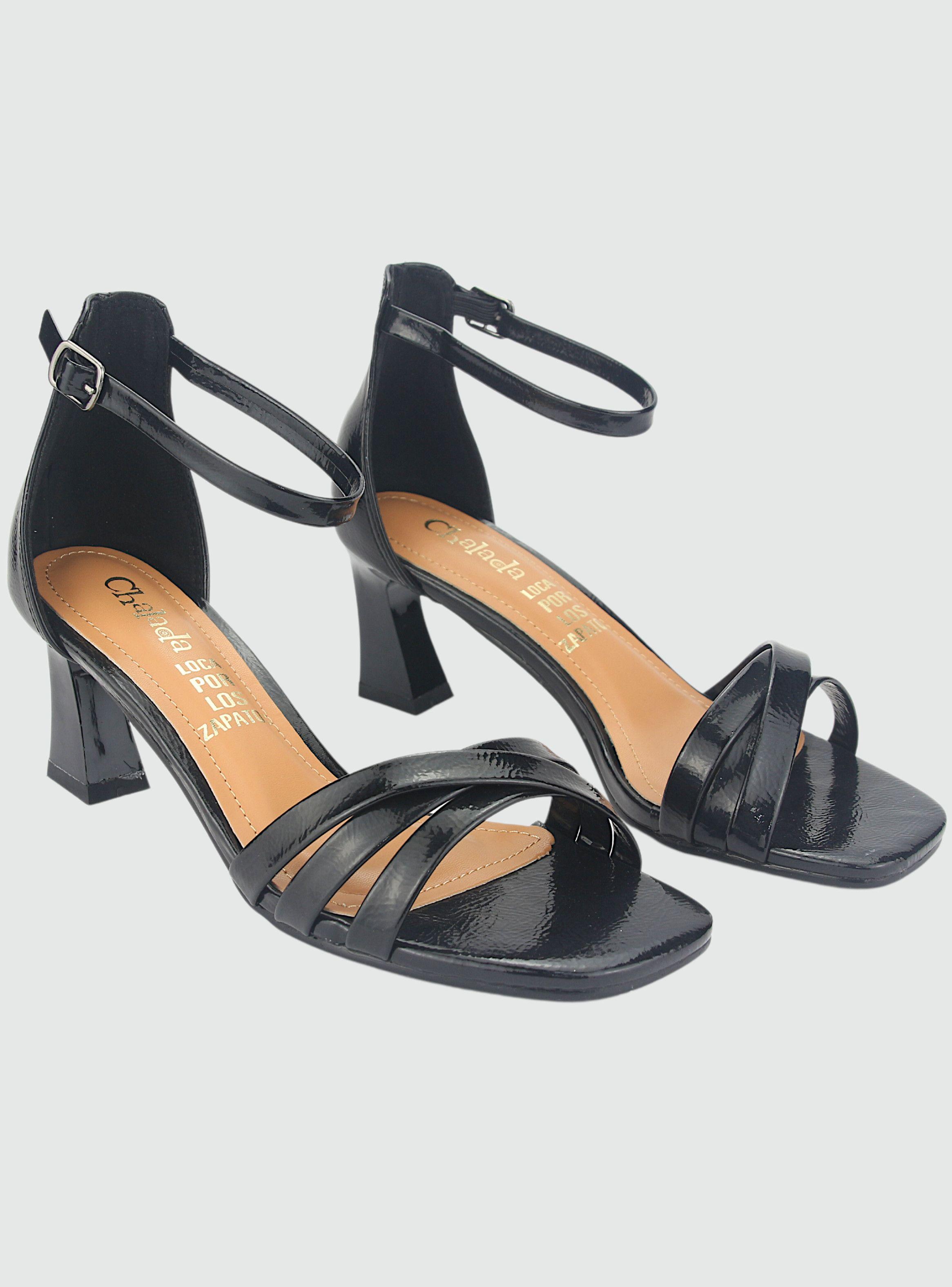 Sandalia Chalada Mujer Murcia-1 Negro Casual-4
