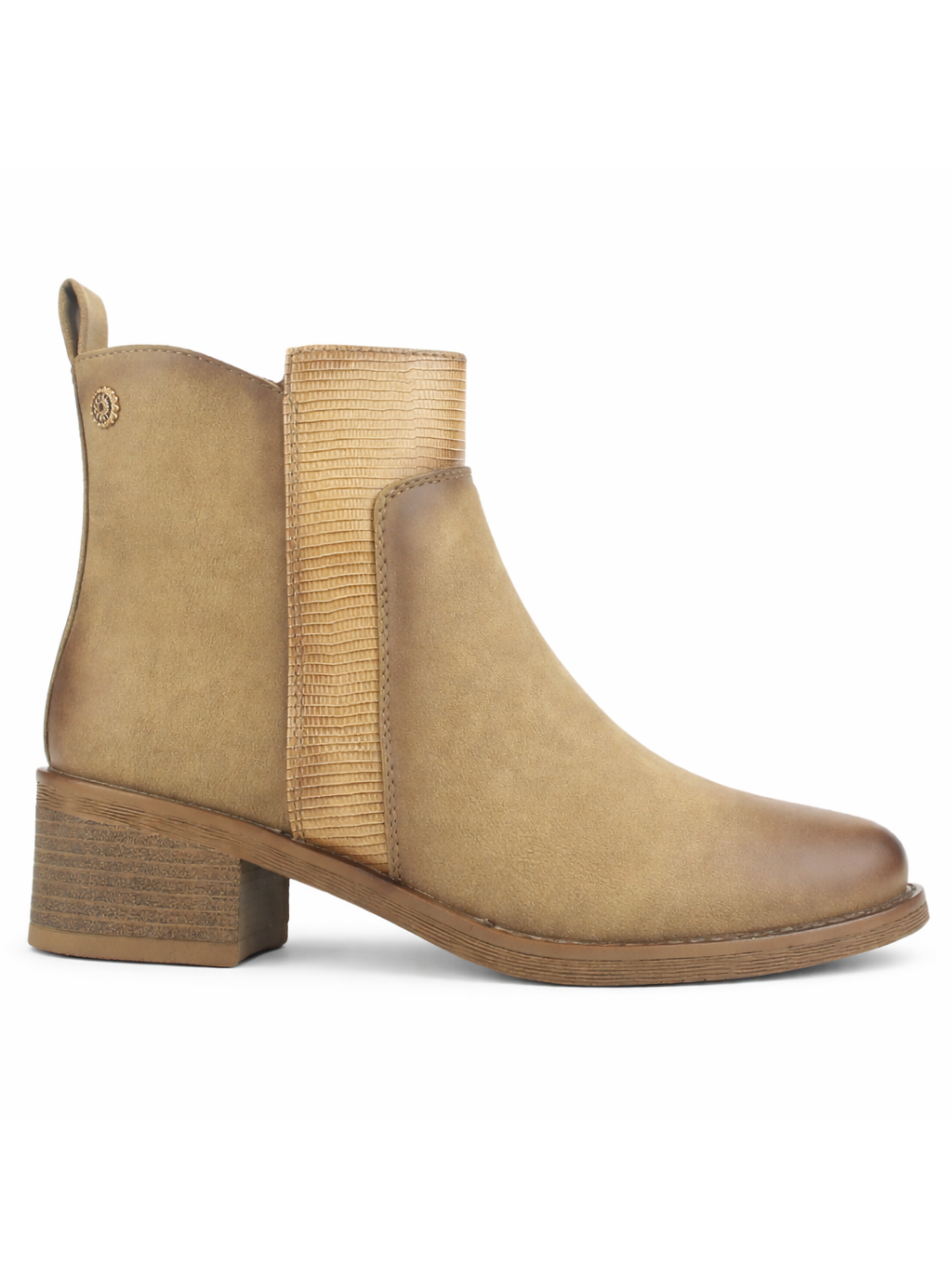 Botin Camel Mujer Casual Chalada Trafa-0