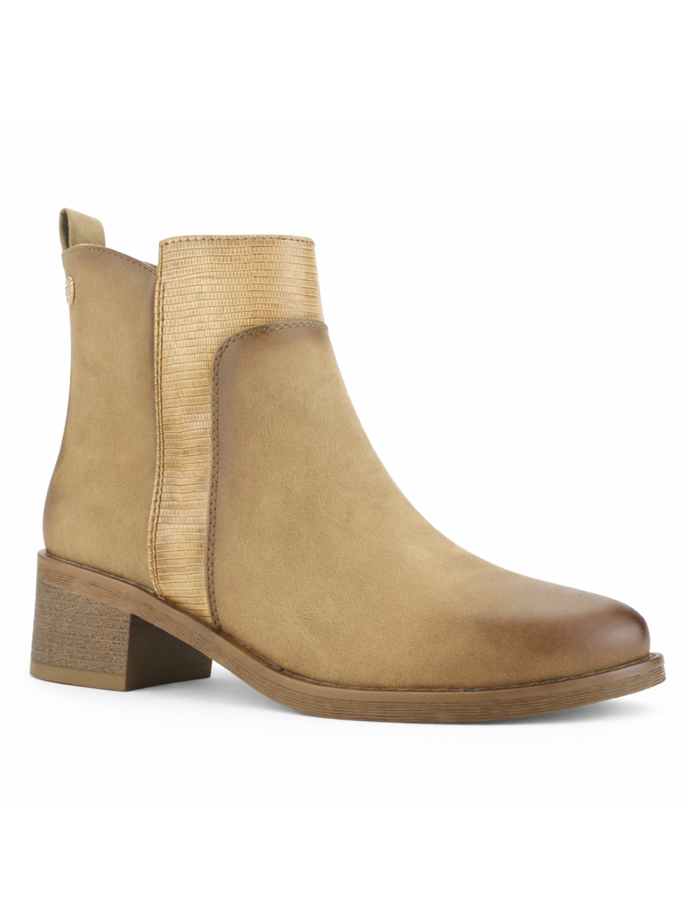 Botin Camel Mujer Casual Chalada Trafa-2