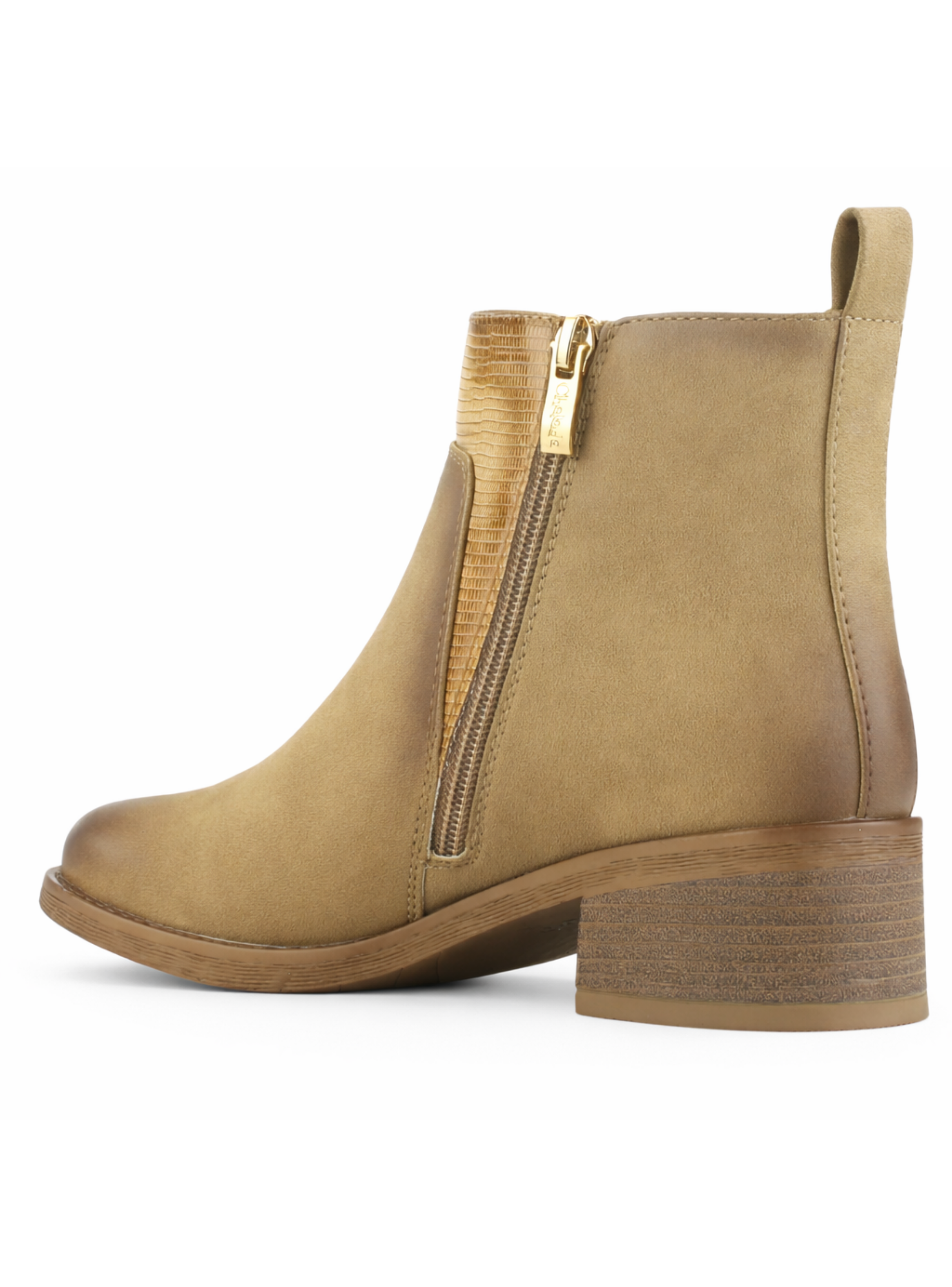 Botin Camel Mujer Casual Chalada Trafa-3