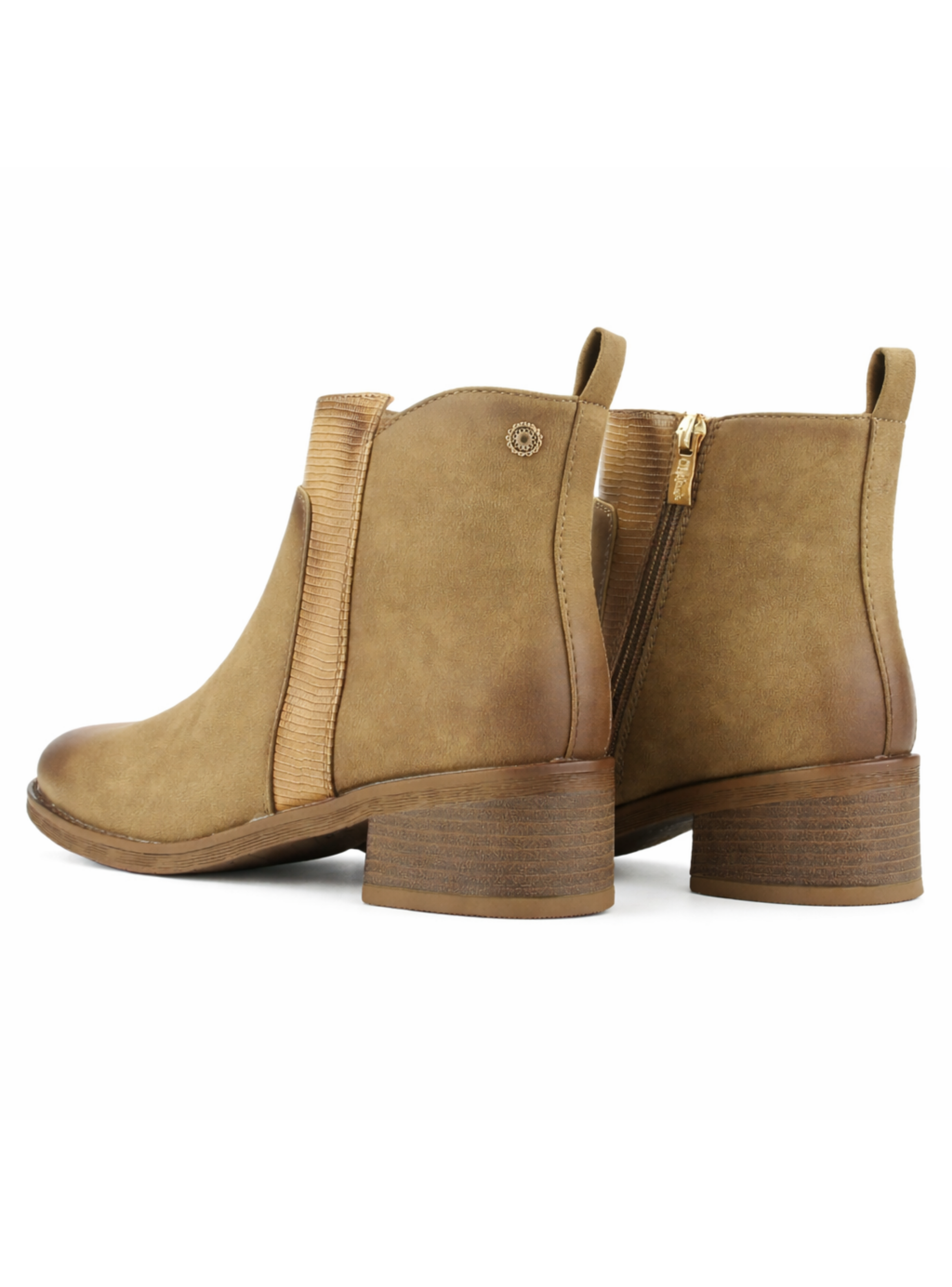 Botin Camel Mujer Casual Chalada Trafa-5