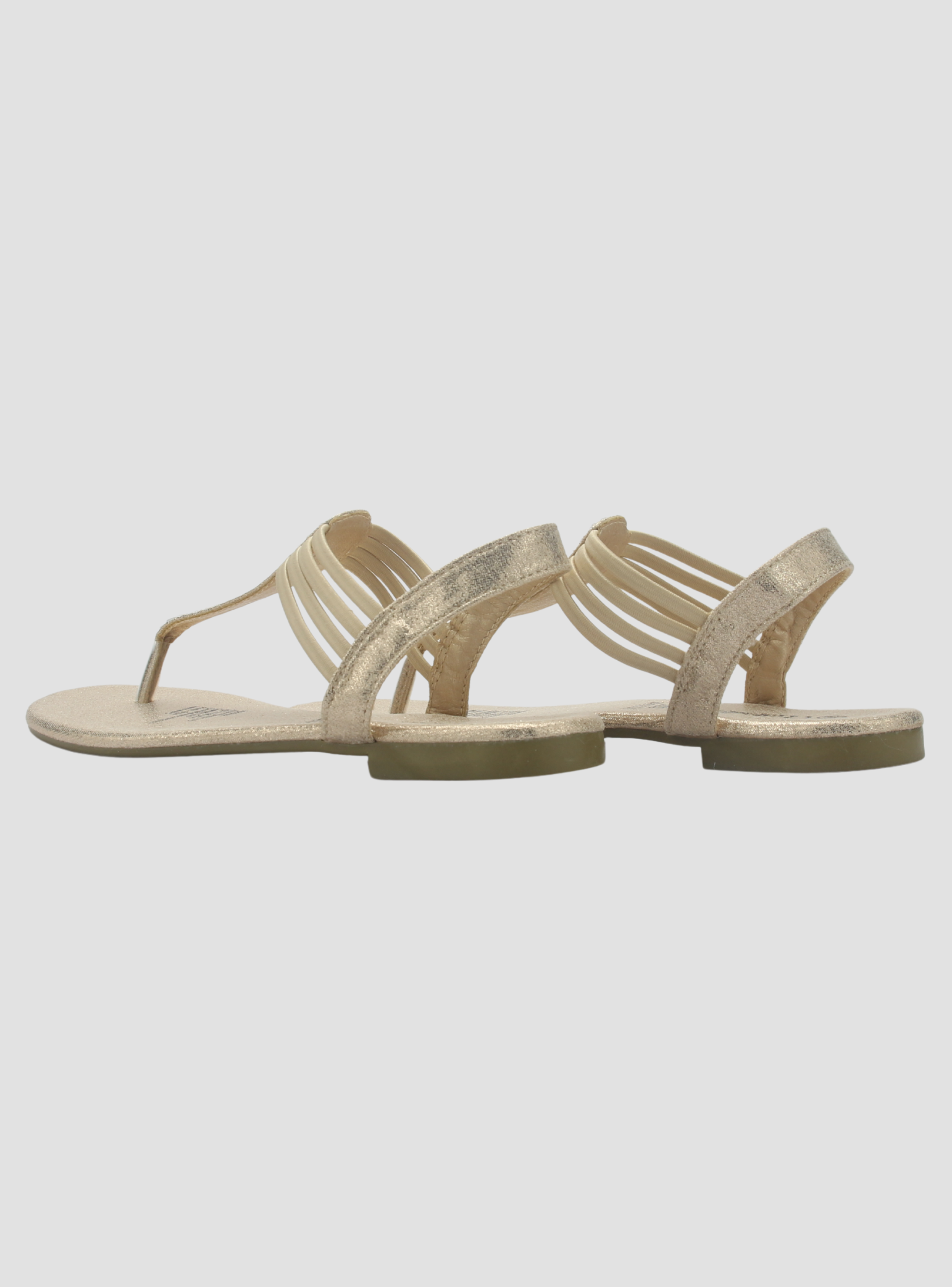 Sandalia Chalada Mujer Alki-5 Dorado Plana-5