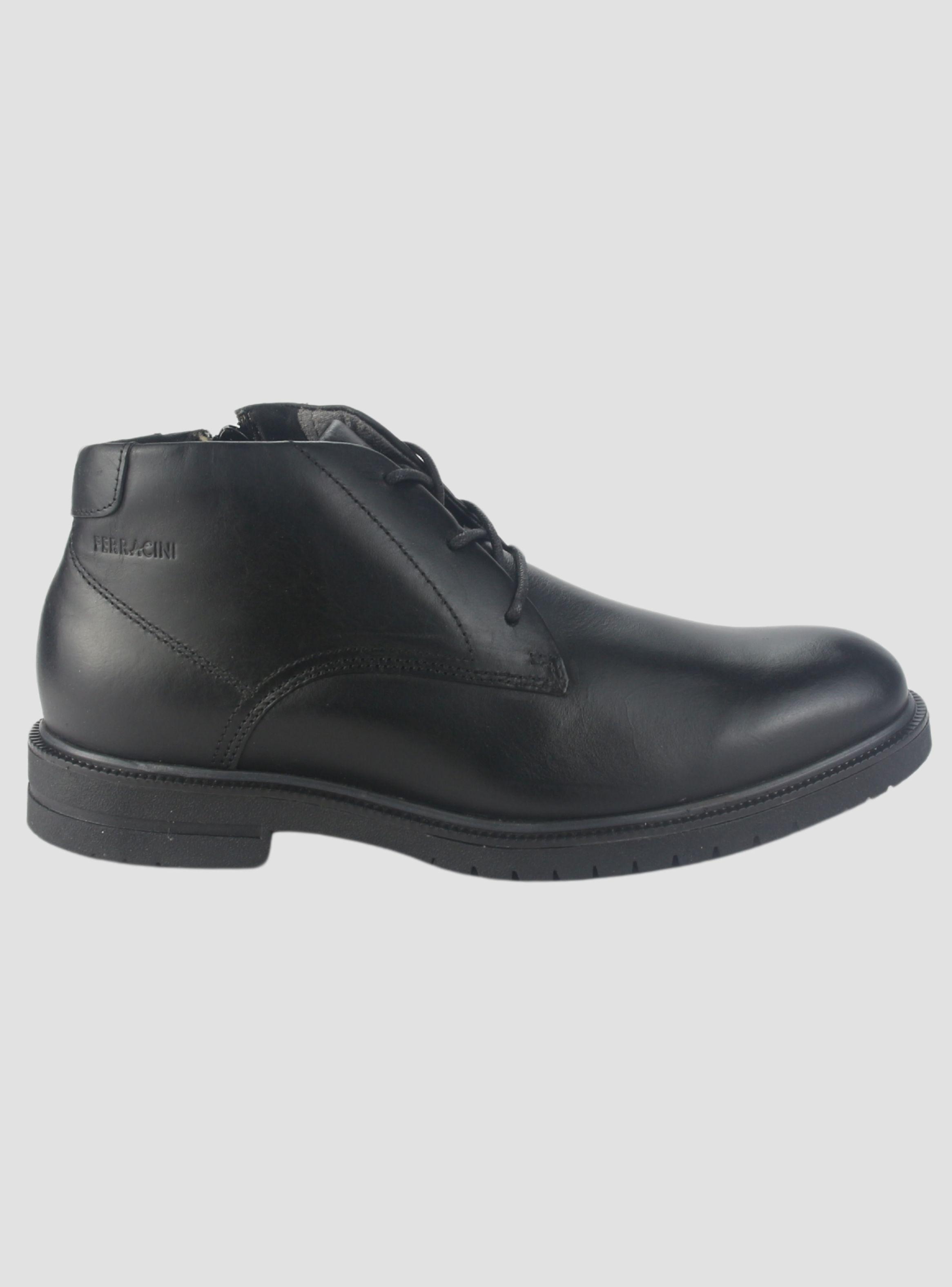 Botin Ferracini Hombre 5437 Firenze Negro Casual-0