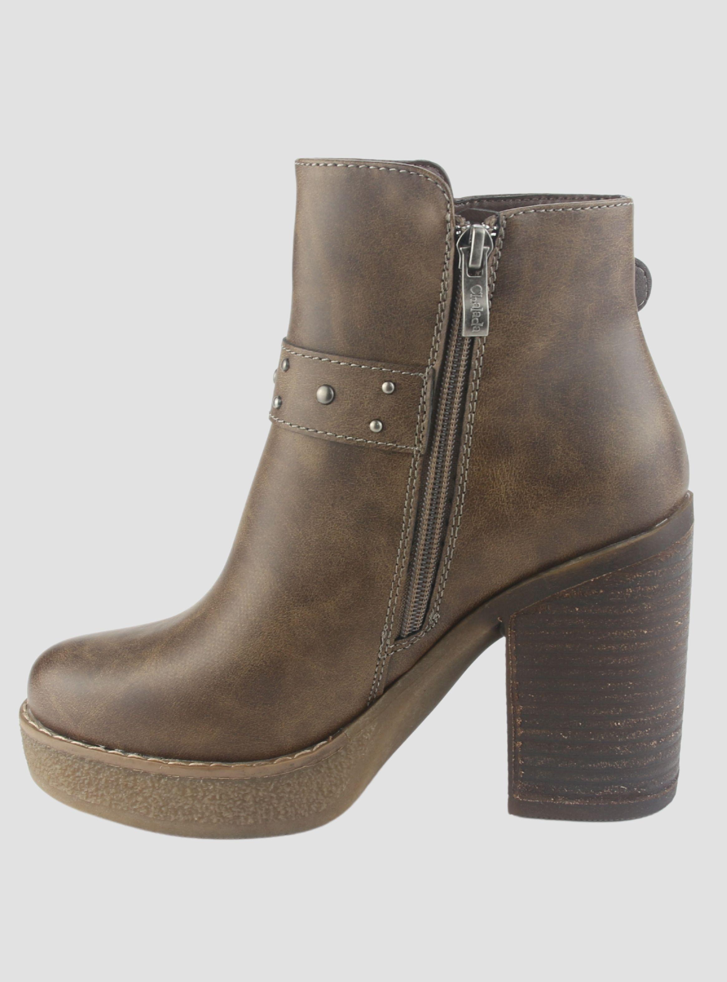 Botin Chalada Mujer Ella-17 Taupe Casual-1