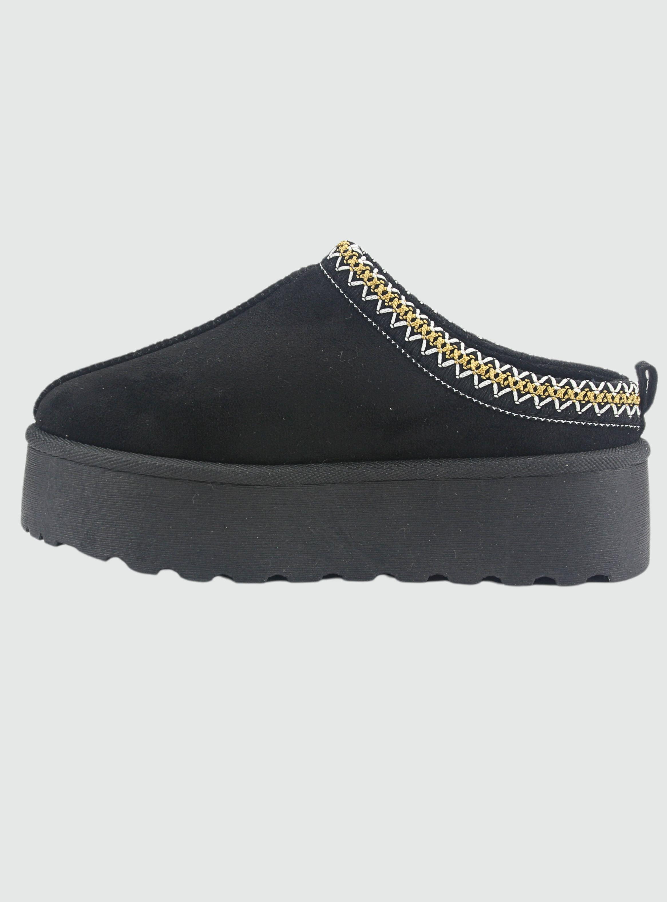 Pantufla Chalada Mujer Pinguih-3 Negro Comfort-1