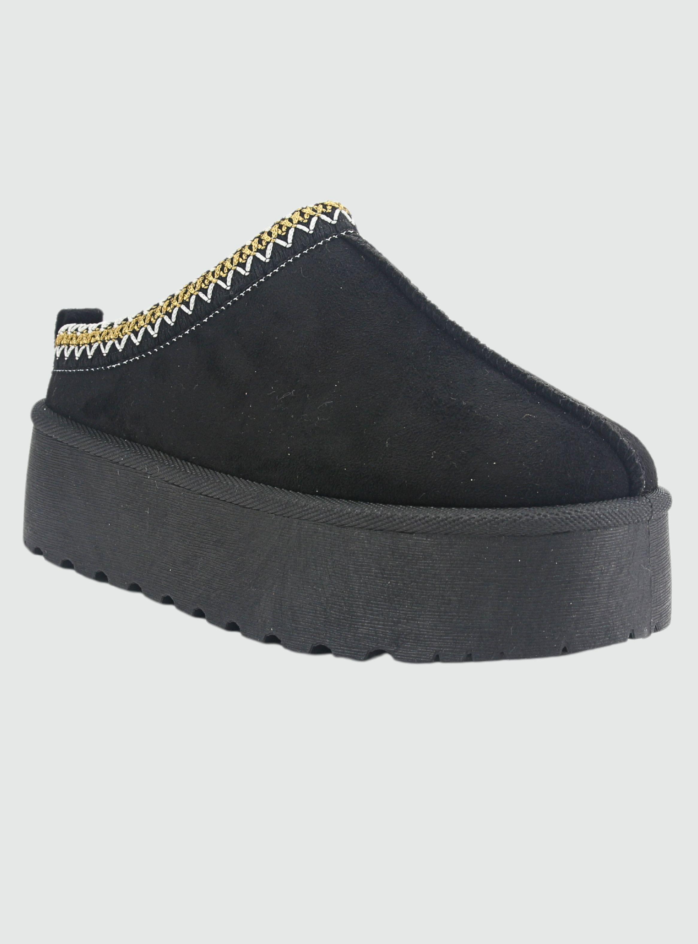 Pantufla Chalada Mujer Pinguih-3 Negro Comfort-2