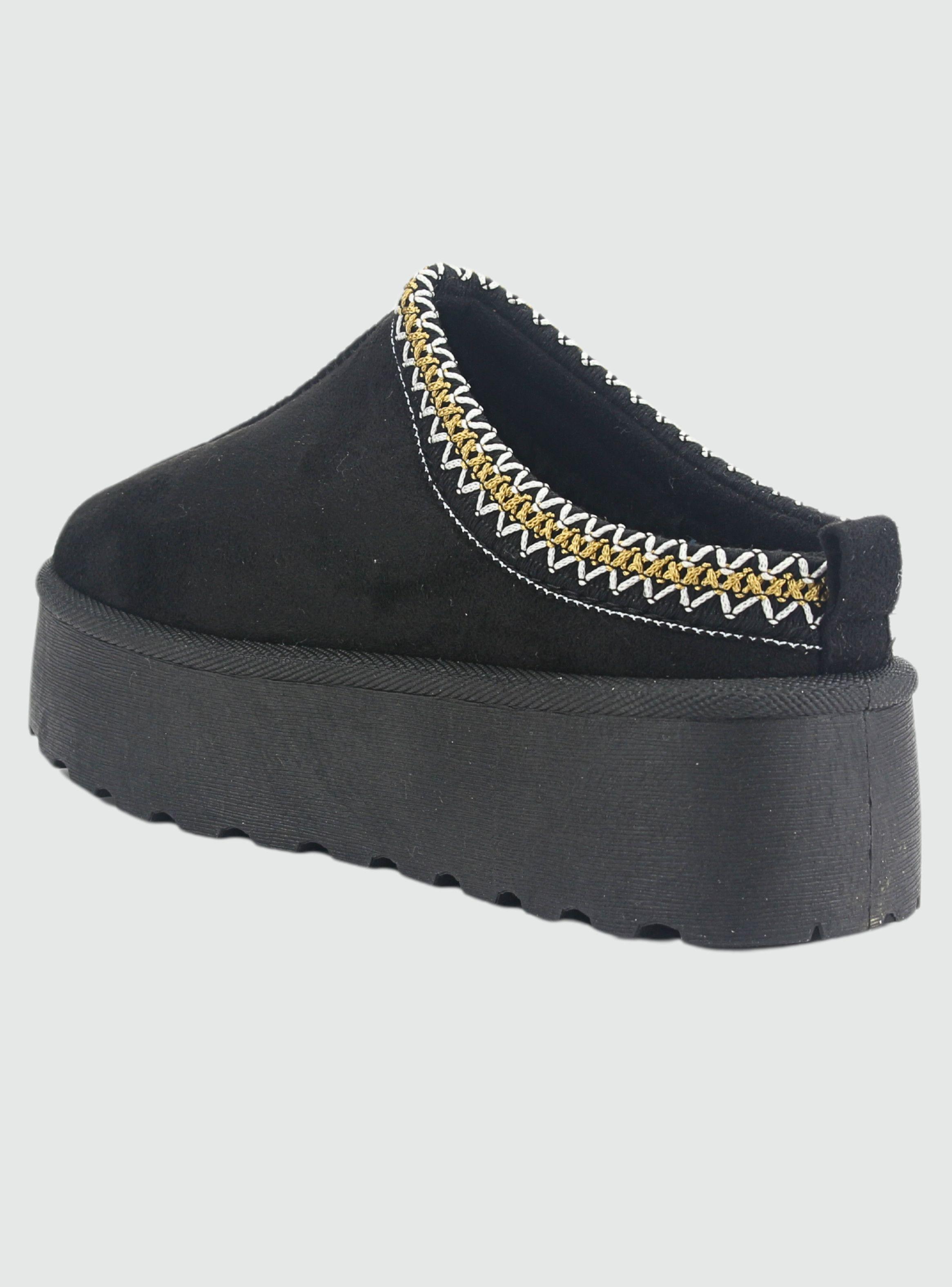 Pantufla Chalada Mujer Pinguih-3 Negro Comfort-3
