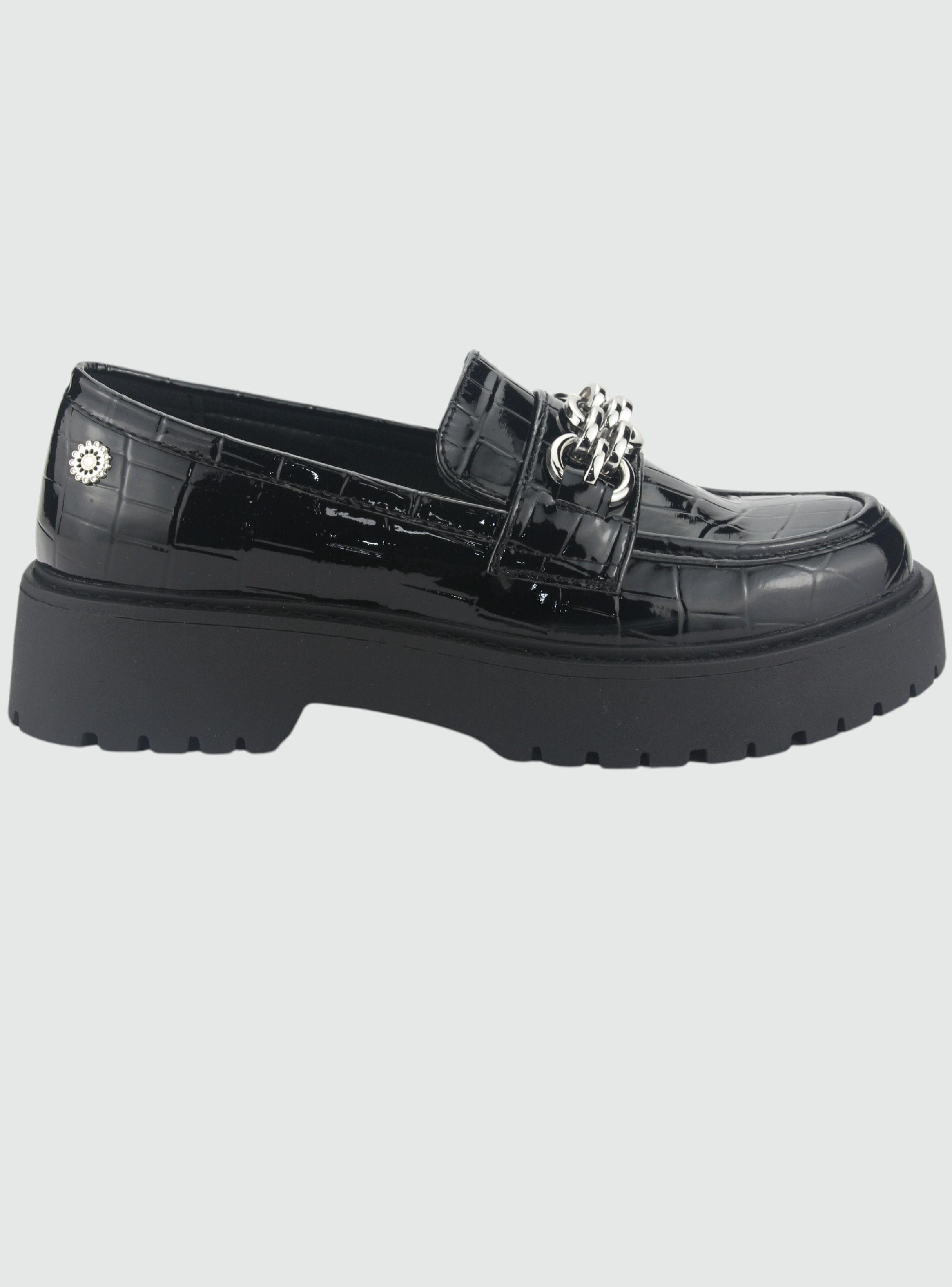 Mocasin Chalada Mujer Lenin-1 Negro Casual-0