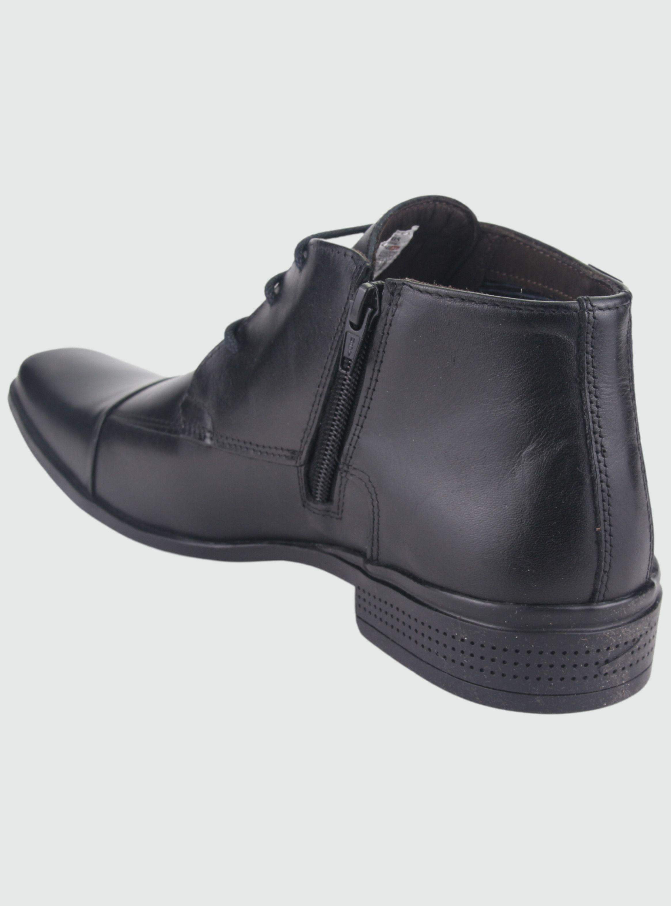 Botin Ferracini Hombre 4363 Frankfurt Negro Casual-3