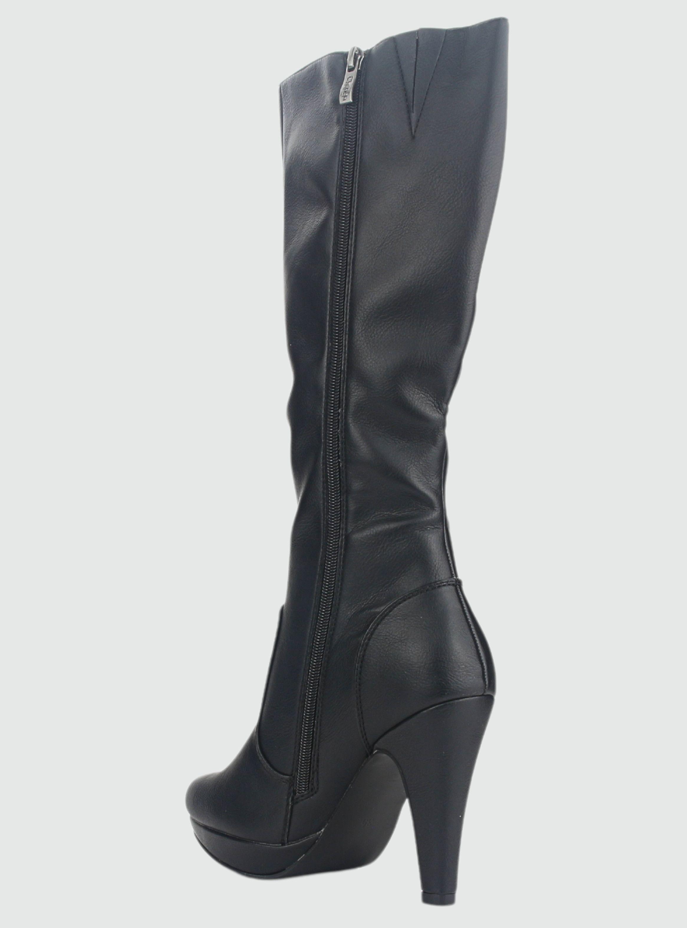 Bota Chalada Mujer Plataform30 Negro Casual-3