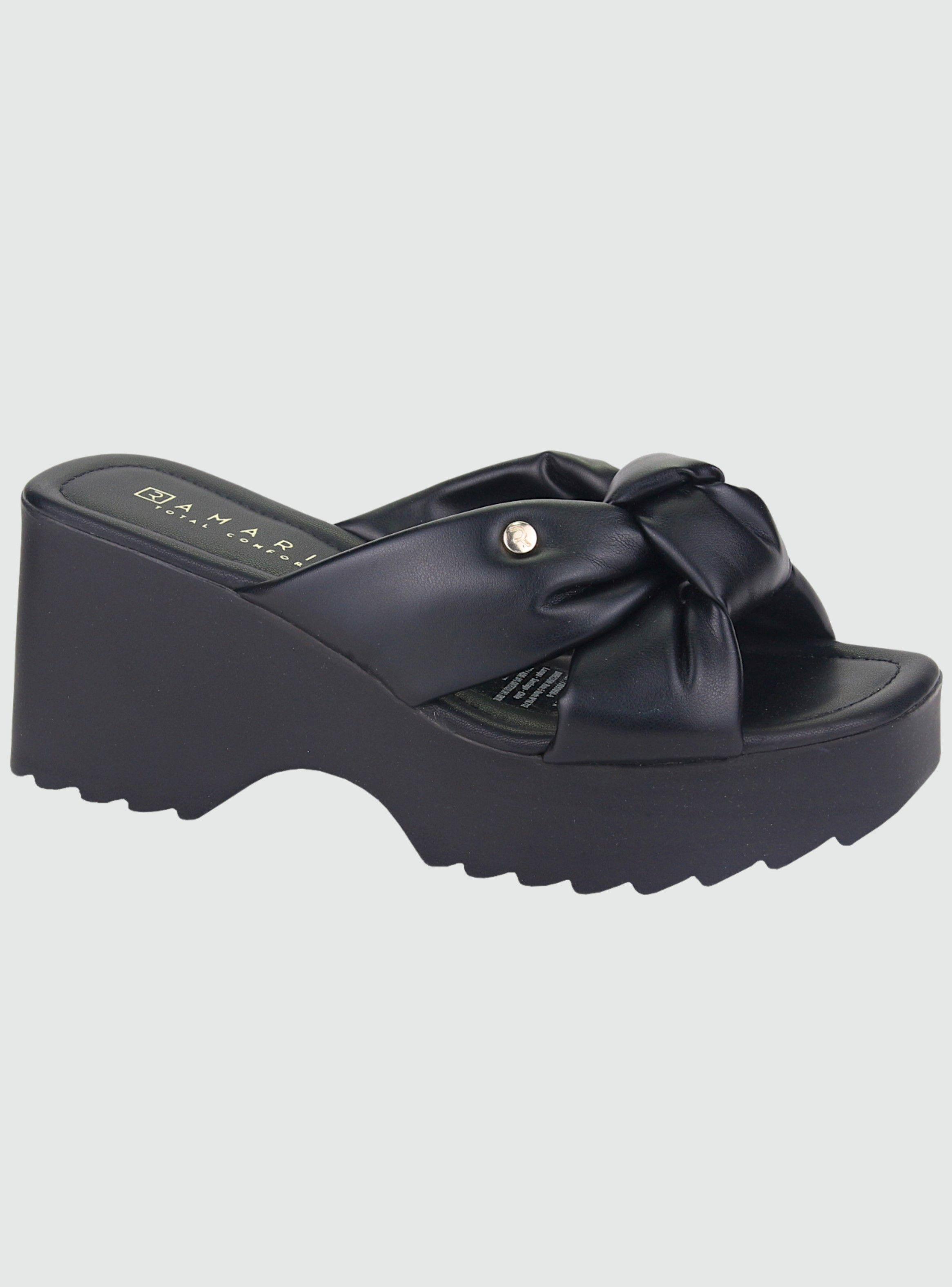 Sandalia Ramarim Mujer 2145201 Negro Plataforma-0