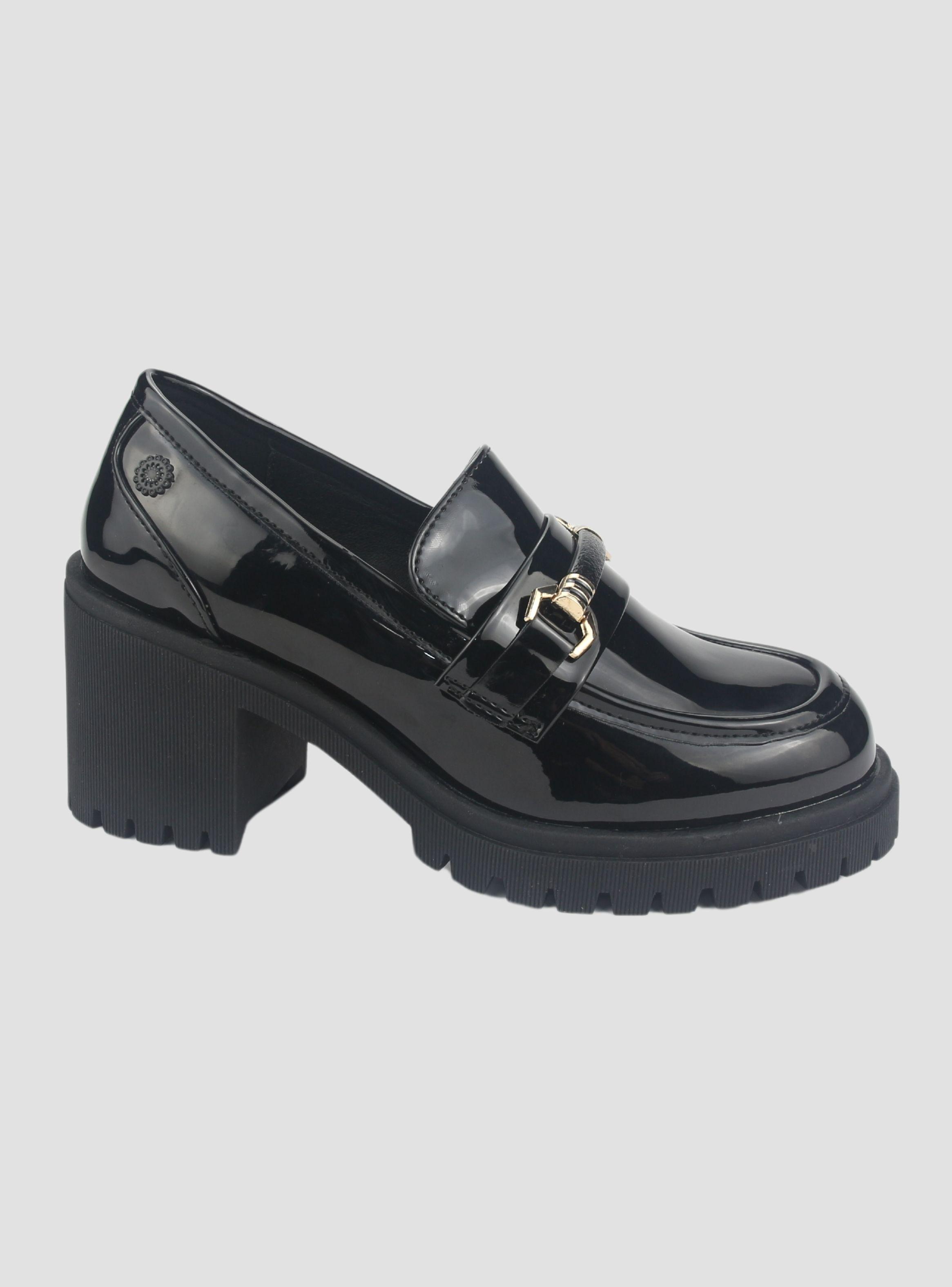 Mocasin Chalada Mujer Juppi-1 Negro Plataforma-0