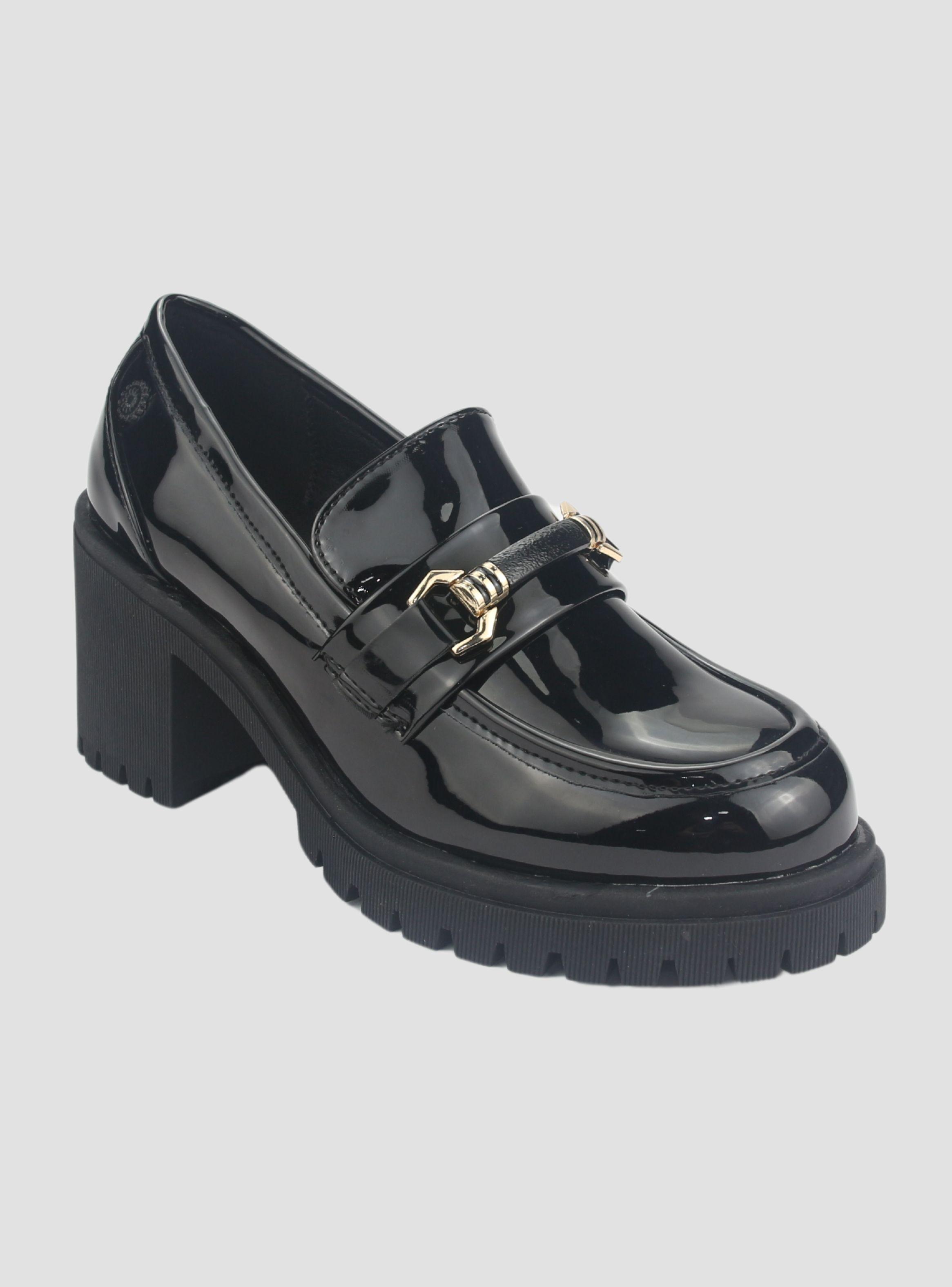 Mocasin Chalada Mujer Juppi-1 Negro Plataforma-2