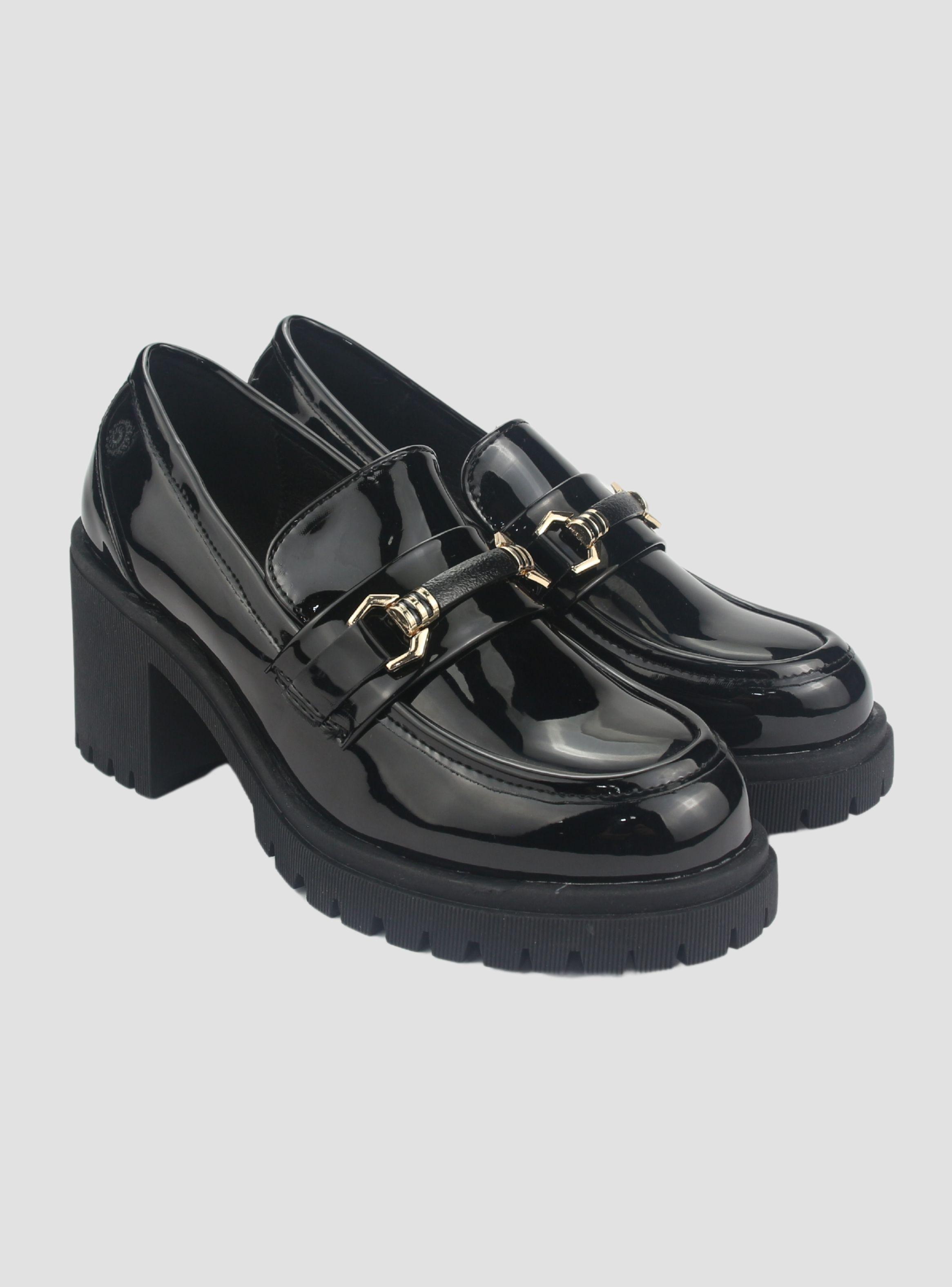 Mocasin Chalada Mujer Juppi-1 Negro Plataforma-4