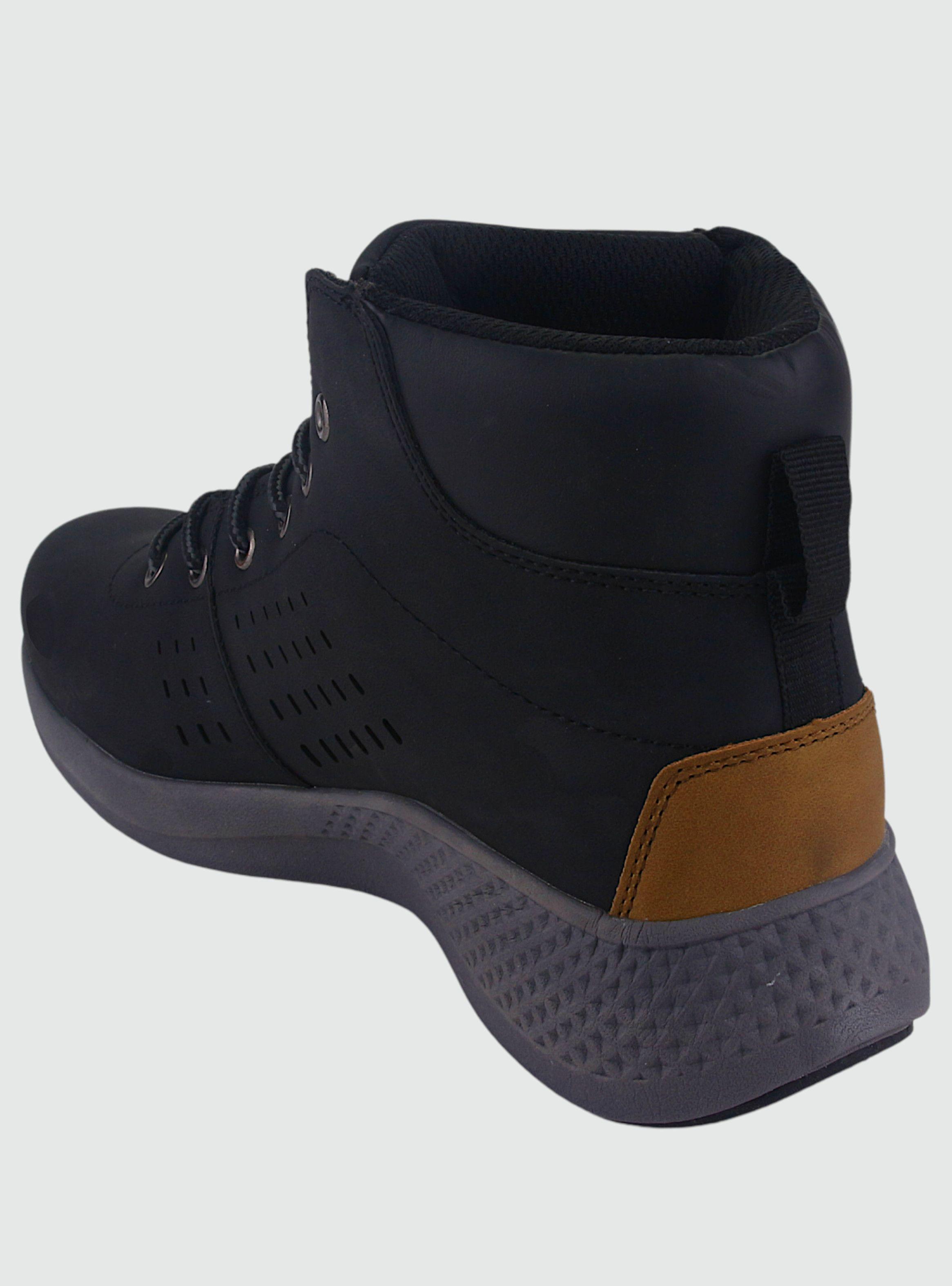 Botin Funway Mujer Iguana-1 Negro Casual-3