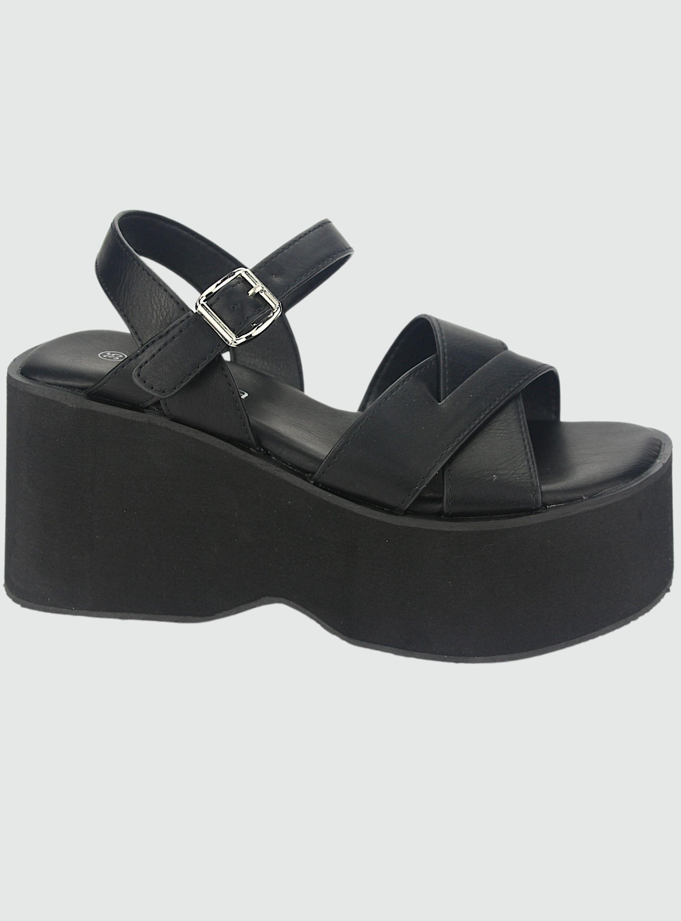 Sandalia Chalada Mujer Verena-5 Negro Casual-0