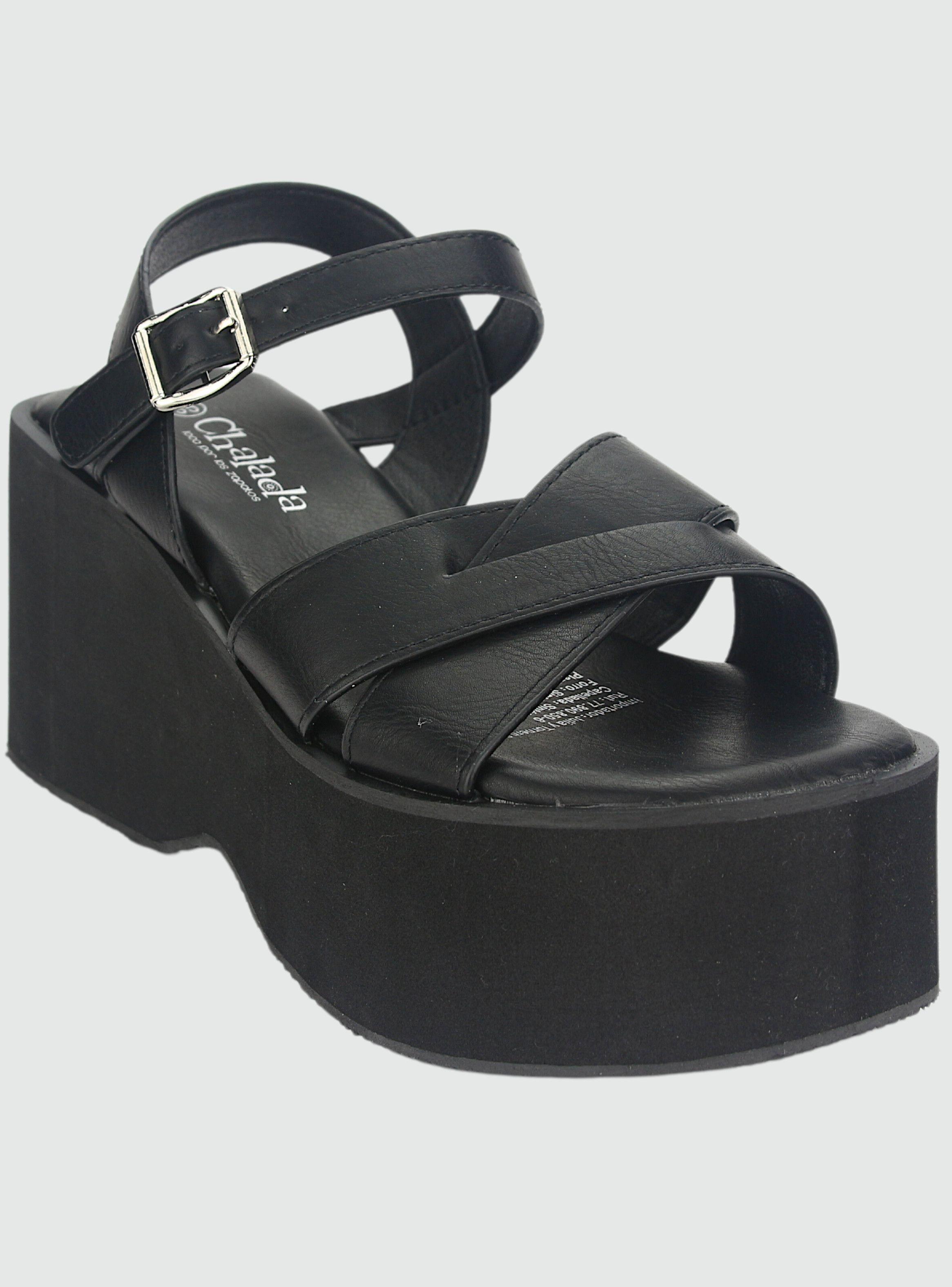 Sandalia Chalada Mujer Verena-5 Negro Casual-2
