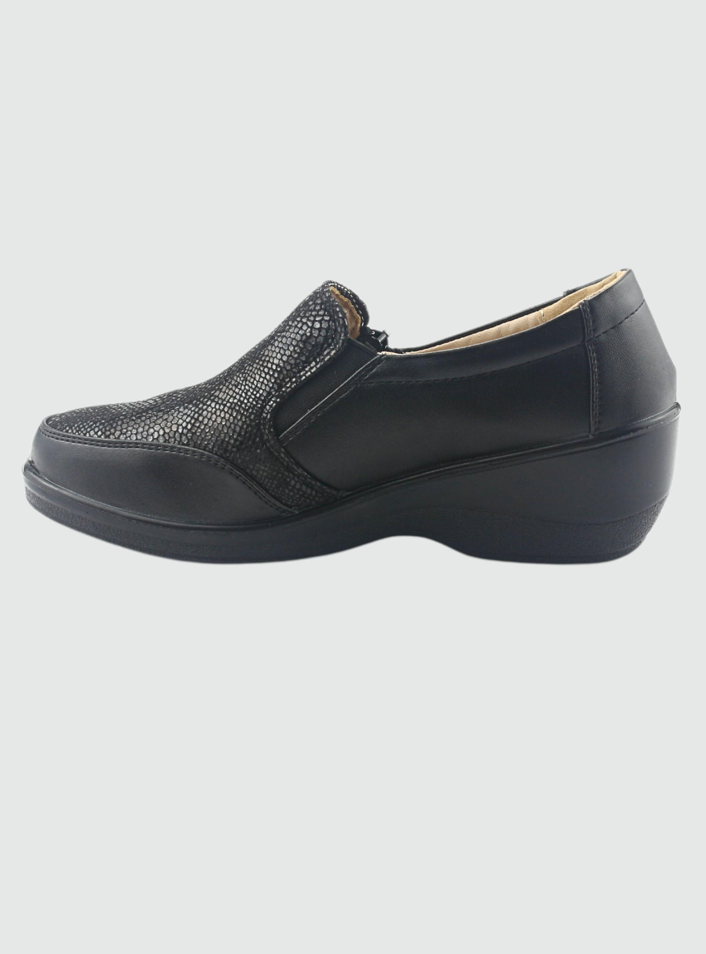 Zapato Chalada Mujer Zlat-2 Negro Casual-1