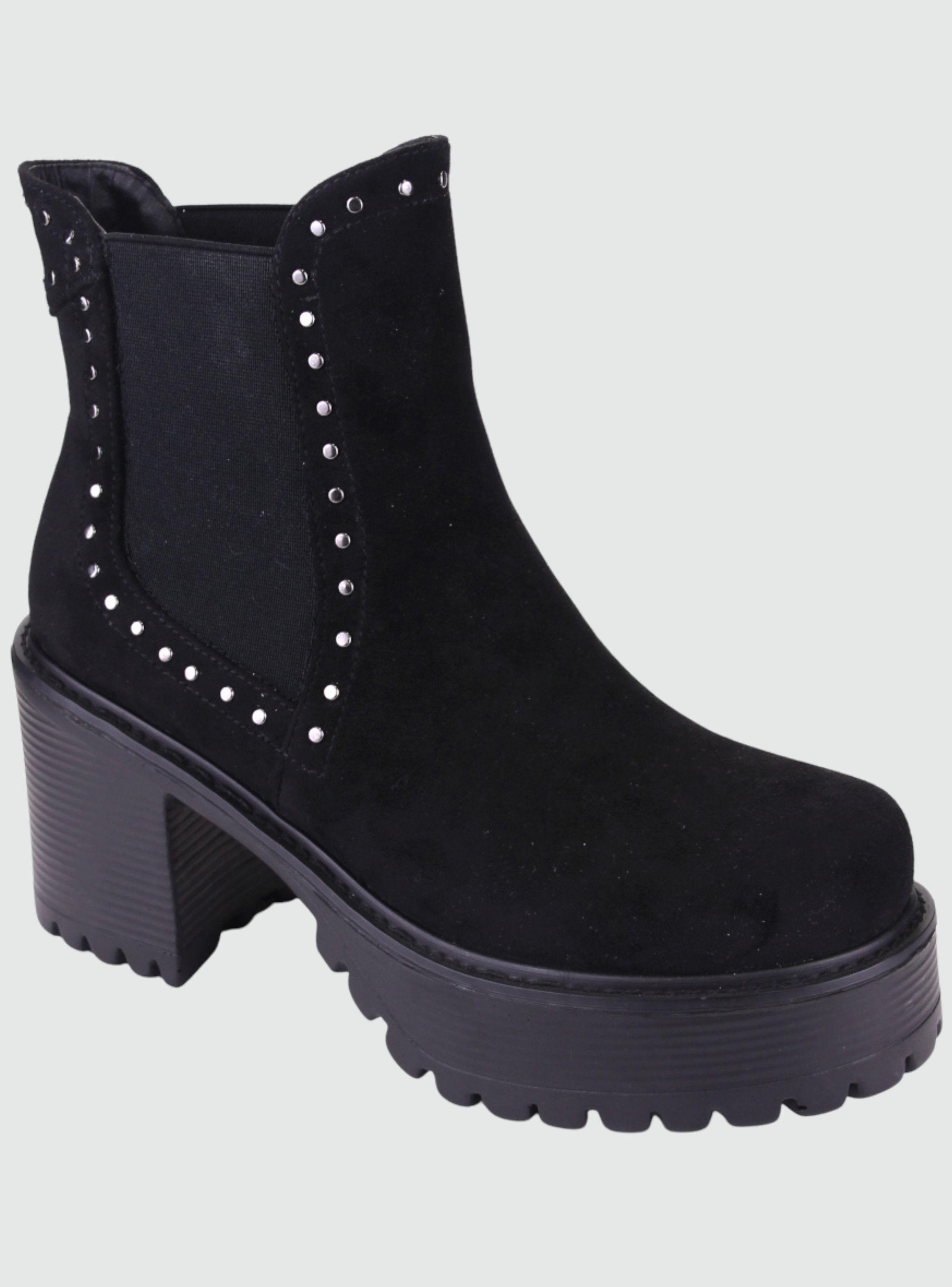 Botin Chalada Mujer Laima-2 Negro Moda-0