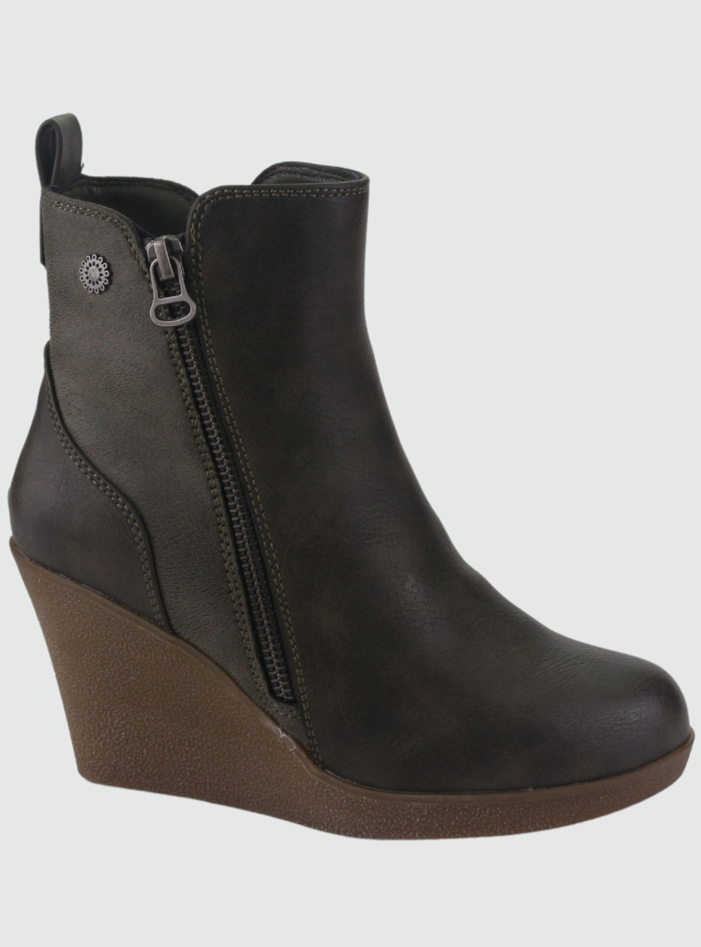 Botin Chalada Mujer Wedge-41 Oliva Casual-0