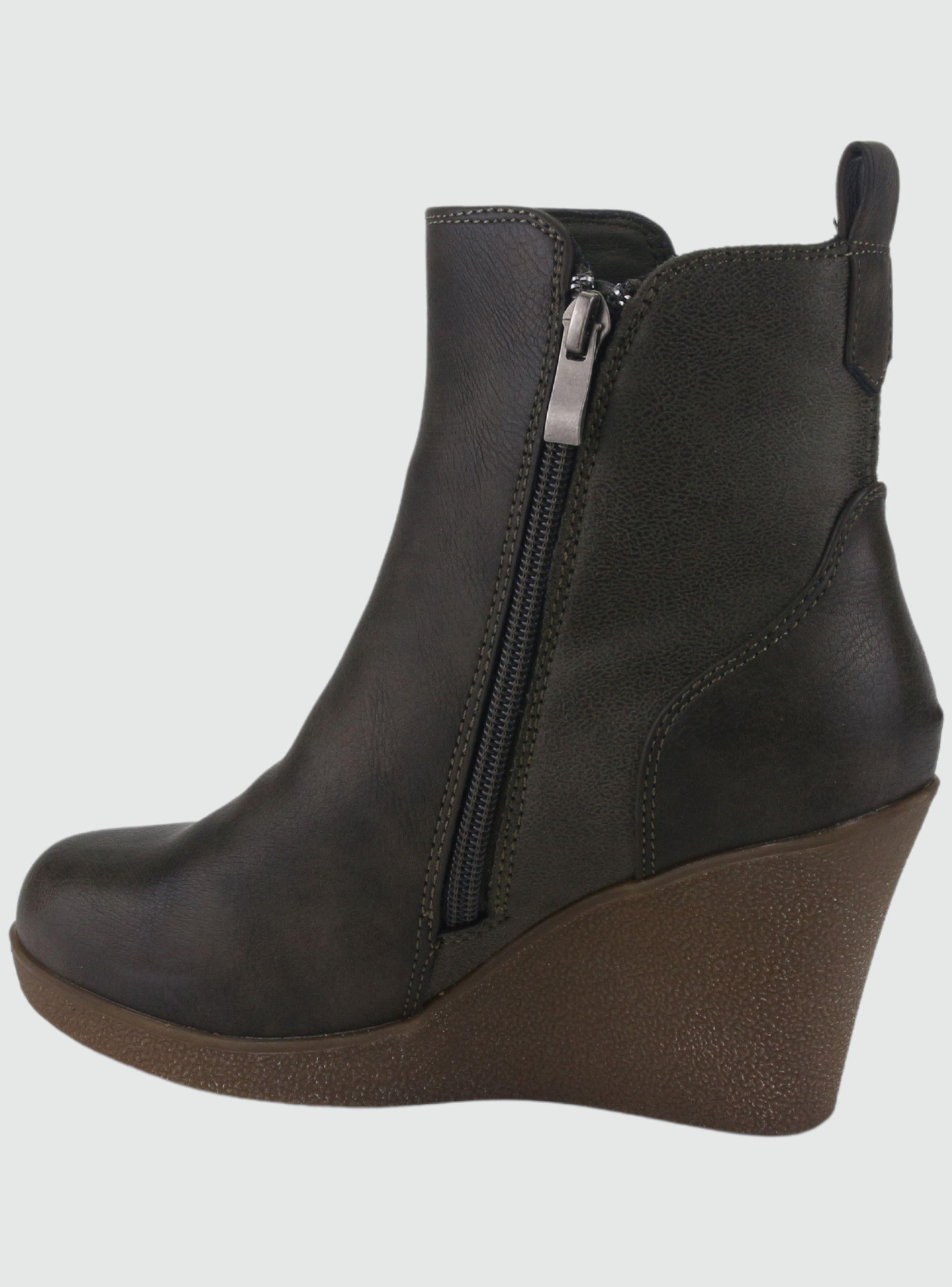 Botin Chalada Mujer Wedge-41 Oliva Casual-1