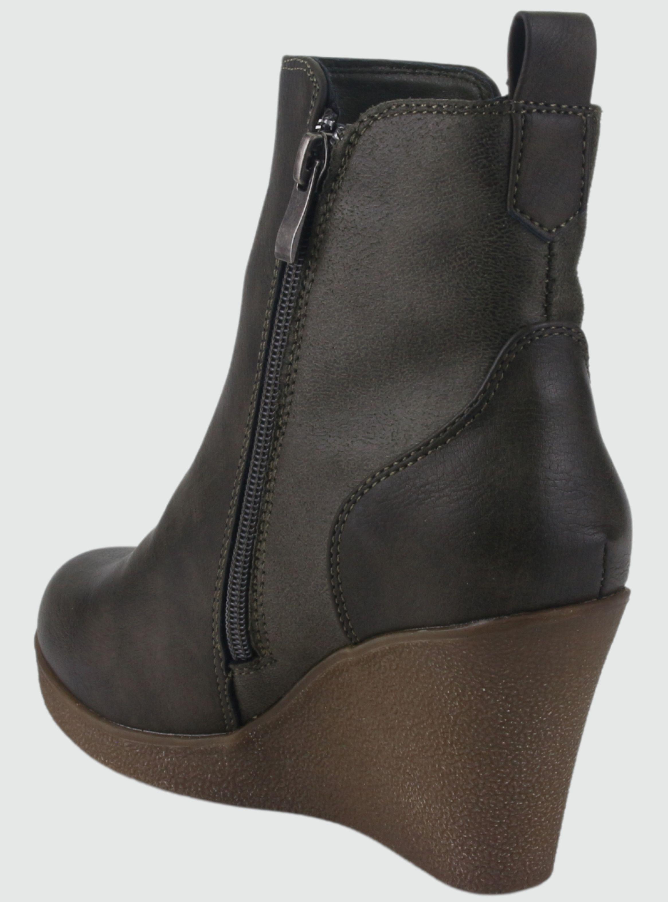 Botin Chalada Mujer Wedge-41 Oliva Casual-3