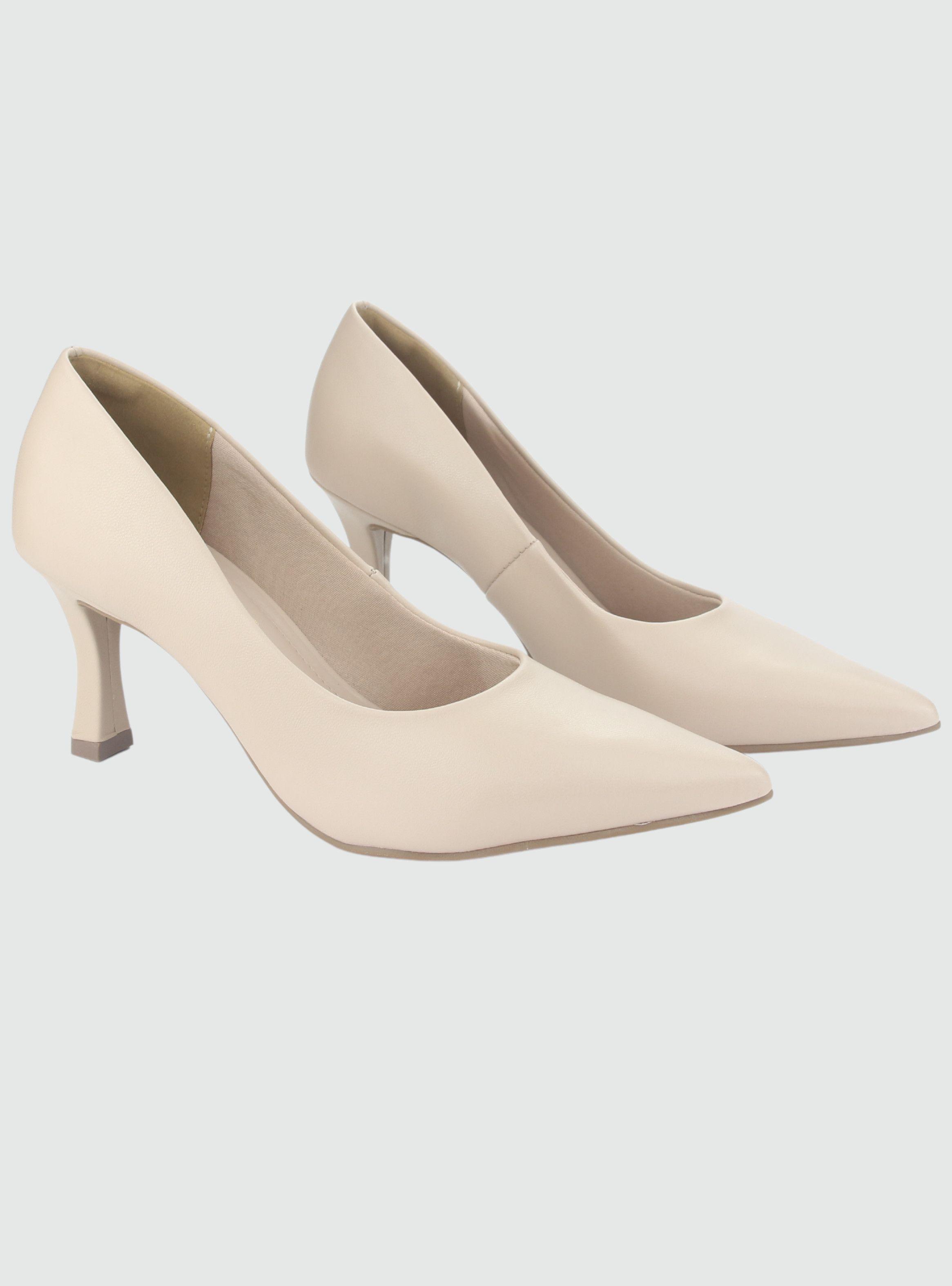 Zapato Via Marte Mujer 23-15707 N Creme Casual-4