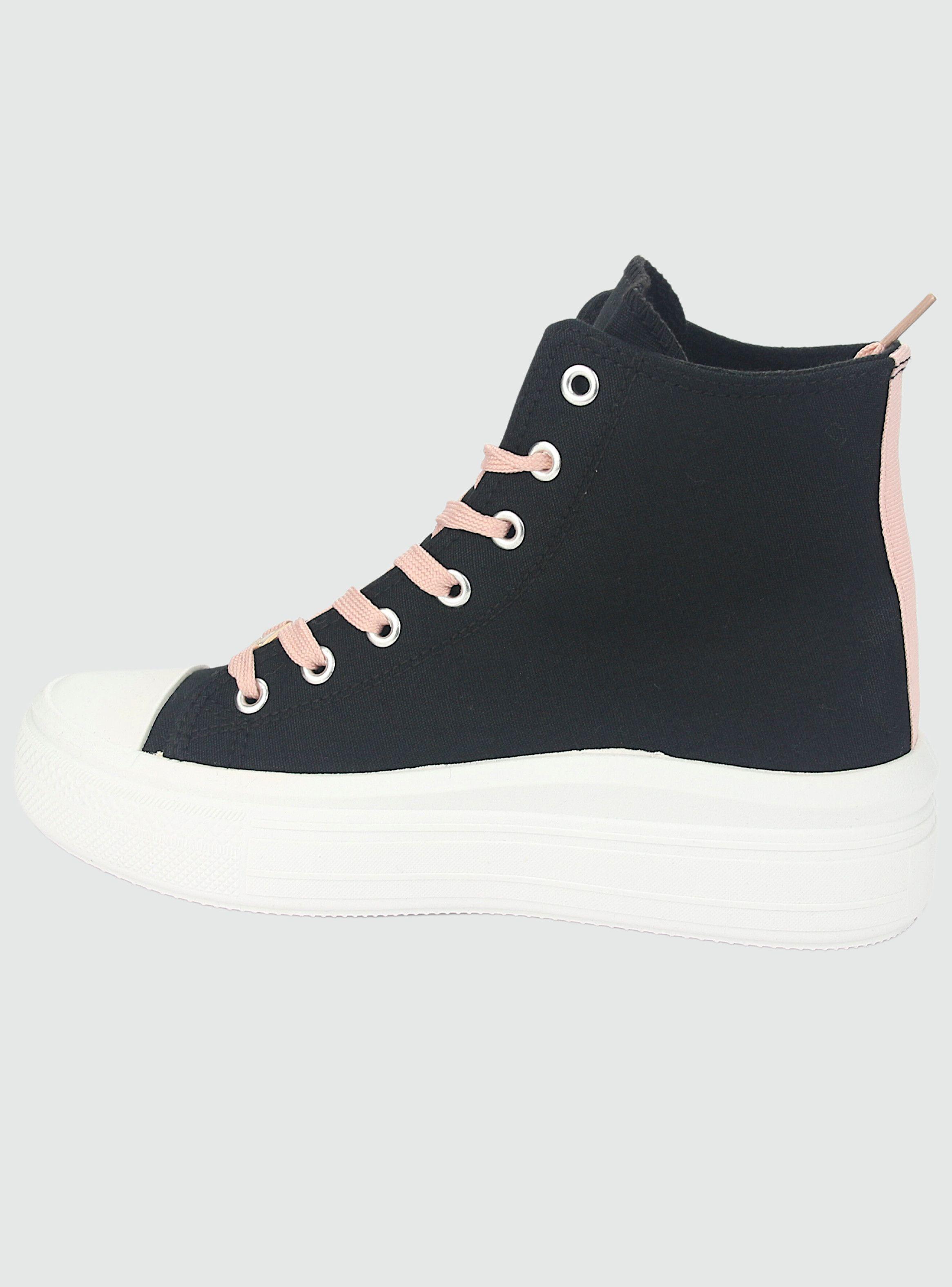 Zapatilla Chalada Mujer Clu-14 Negro Urbano-1
