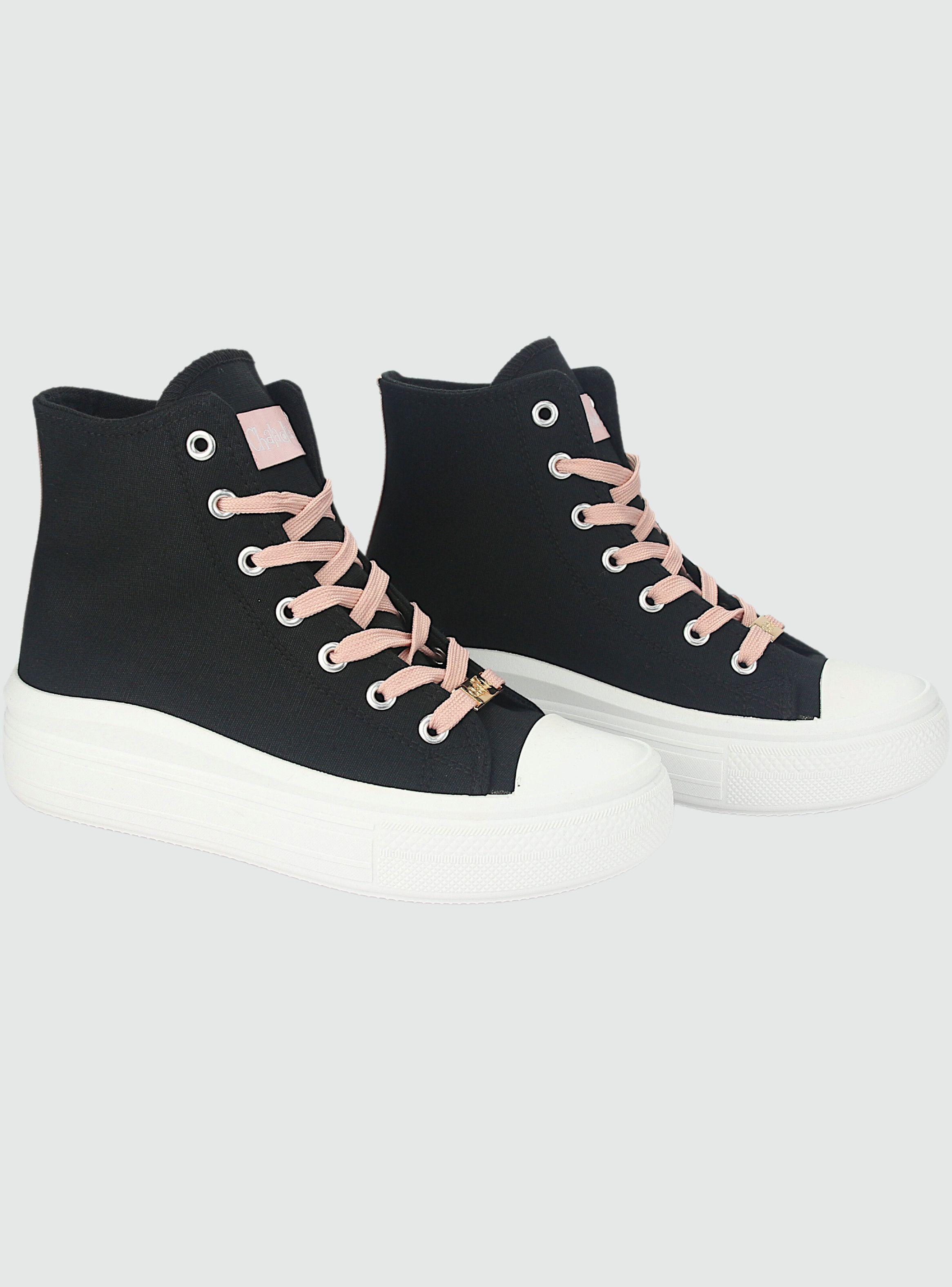 Zapatilla Chalada Mujer Clu-14 Negro Urbano-3