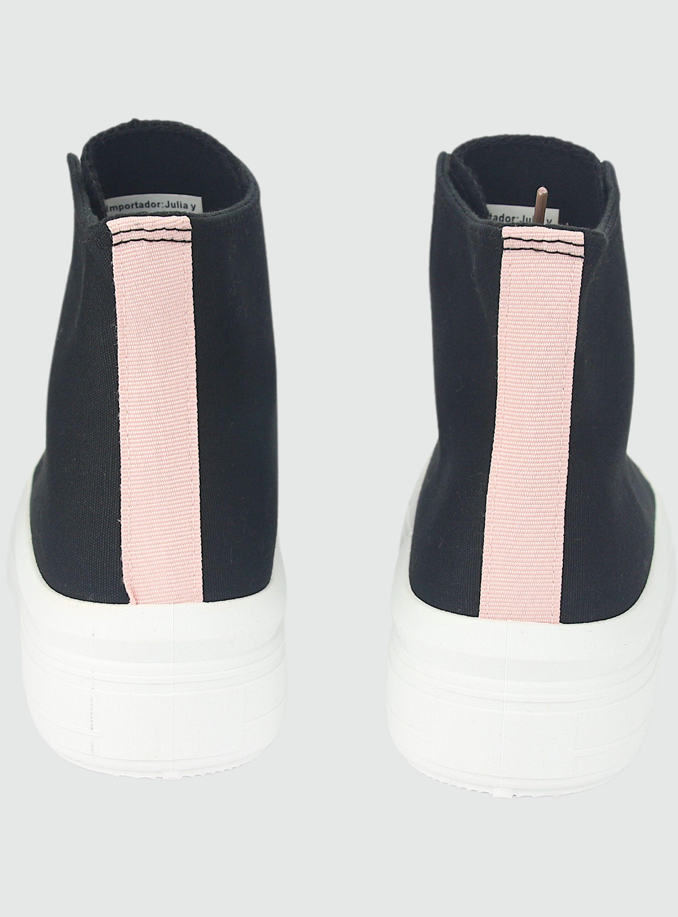 Zapatilla Chalada Mujer Clu-14 Negro Urbano-4