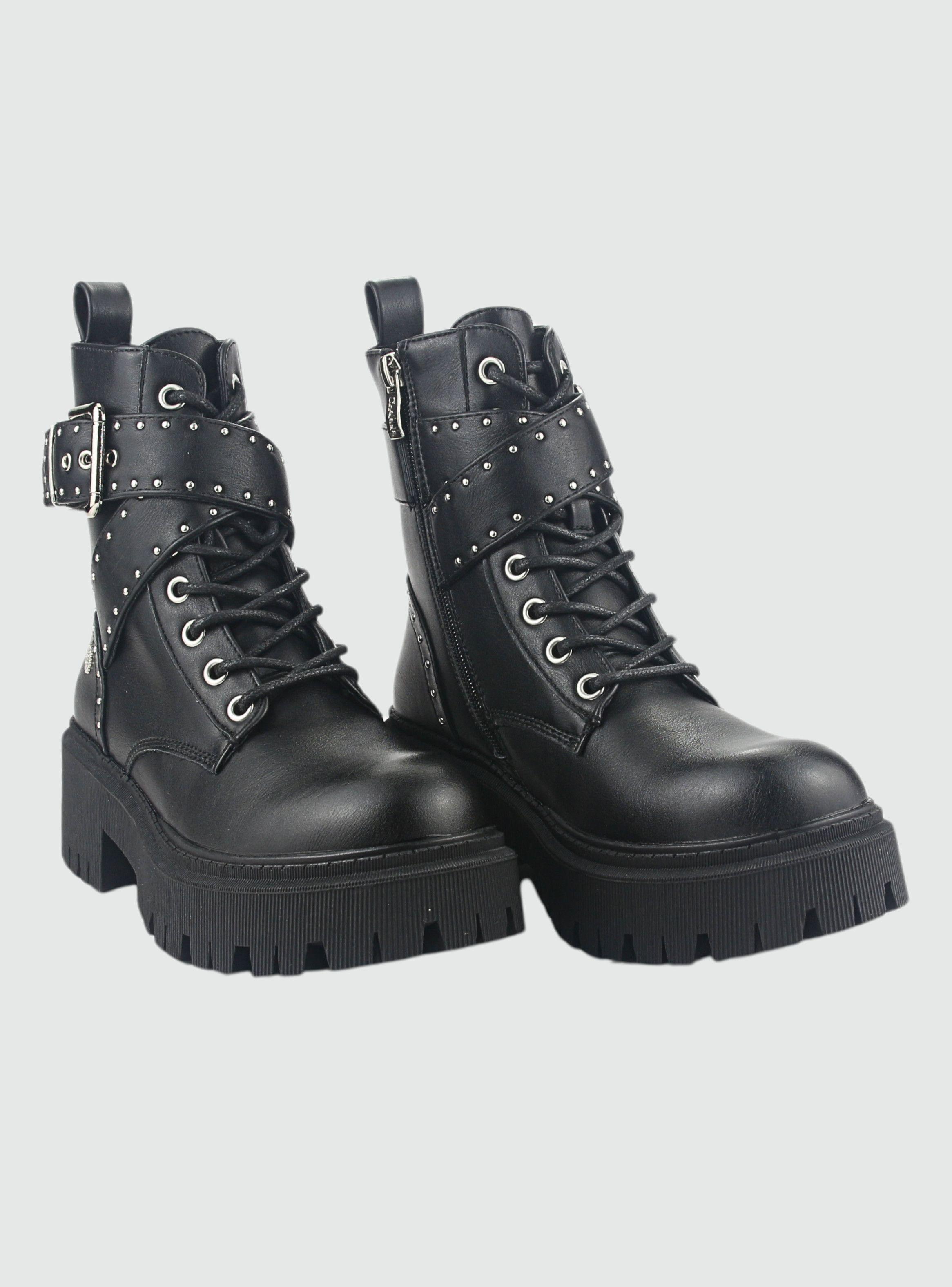 Botin Chalada Mujer Matter-5 Negro Plataforma-4