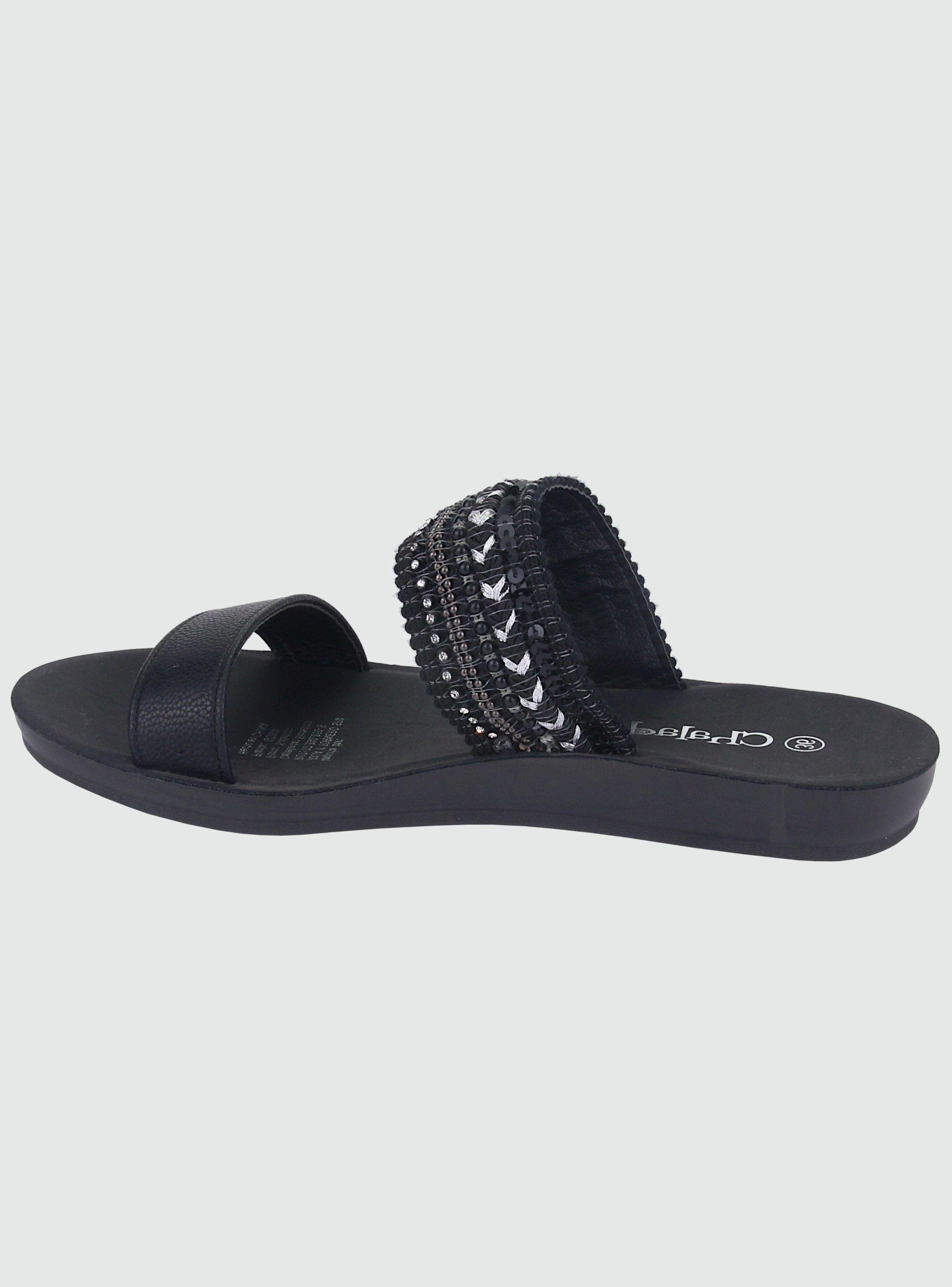 Sandalia Chalada Mujer Quanta-2 Negro Moda-1