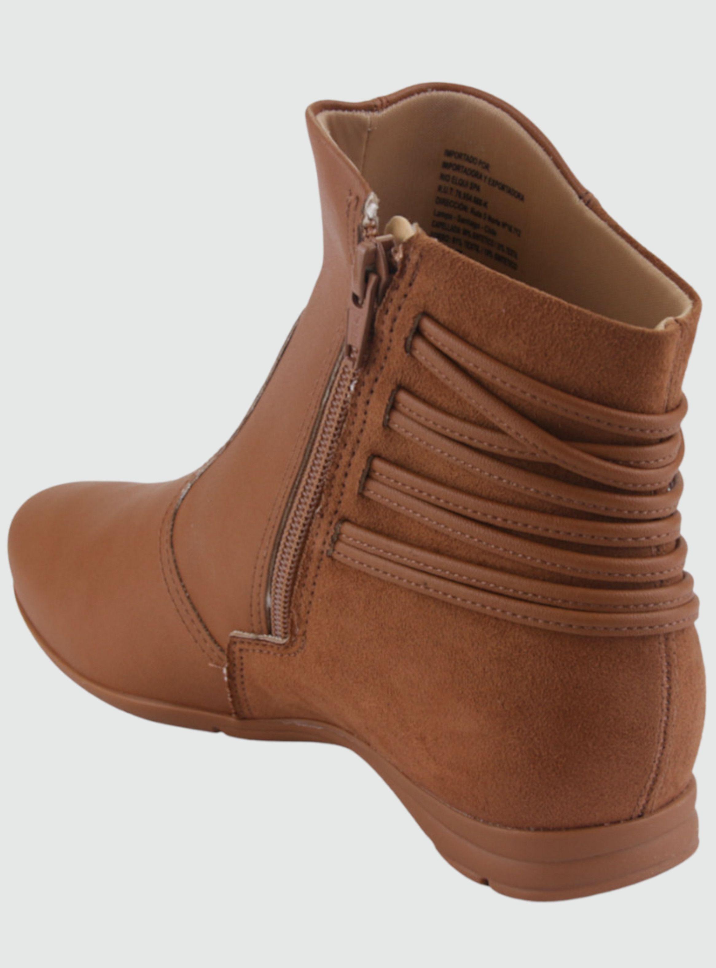 Botin Comfortflex Mujer 2291303 Café Casual-3