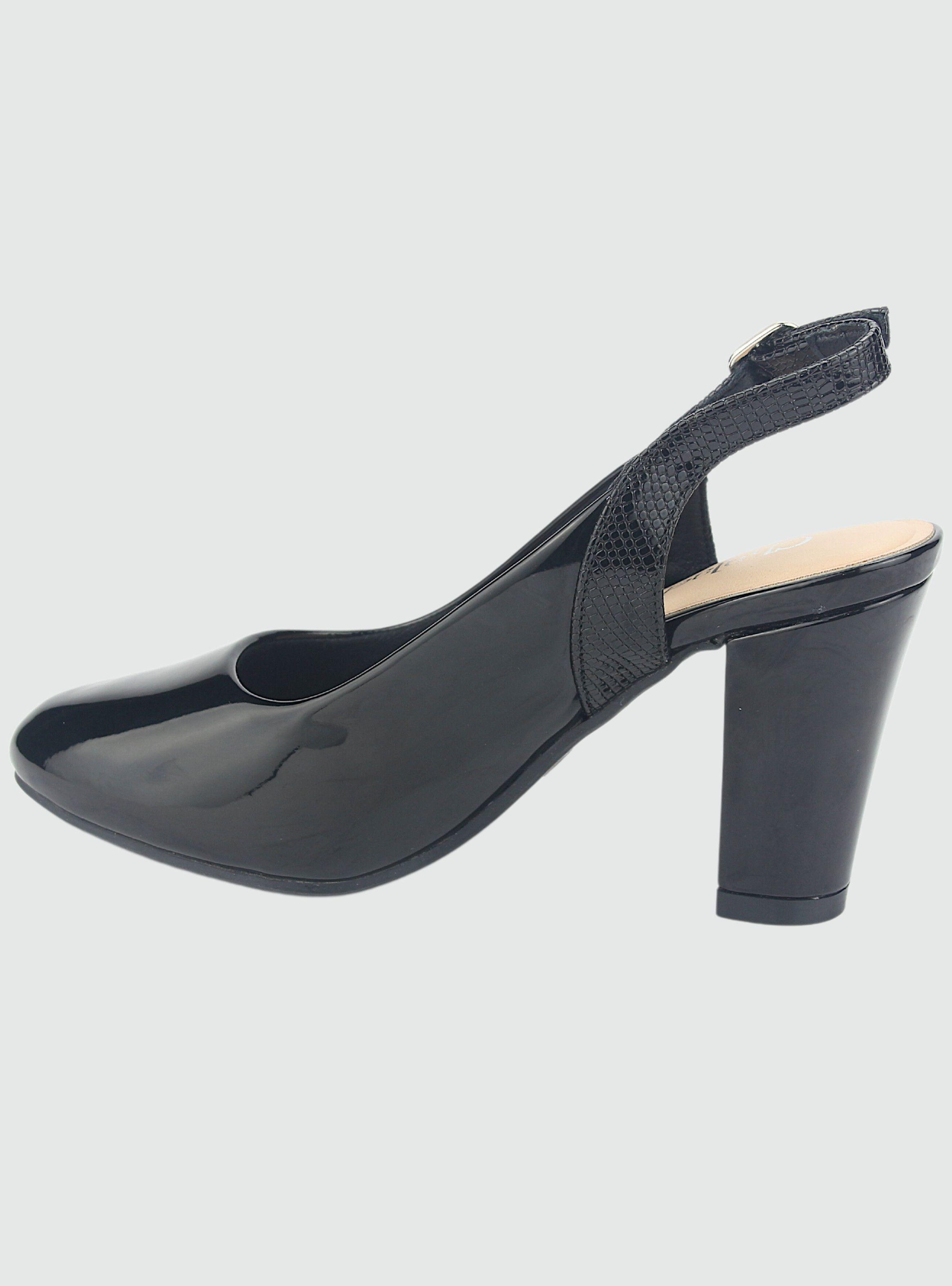 Zapato Chalada Mujer Cobna-7 Negro Casual-1