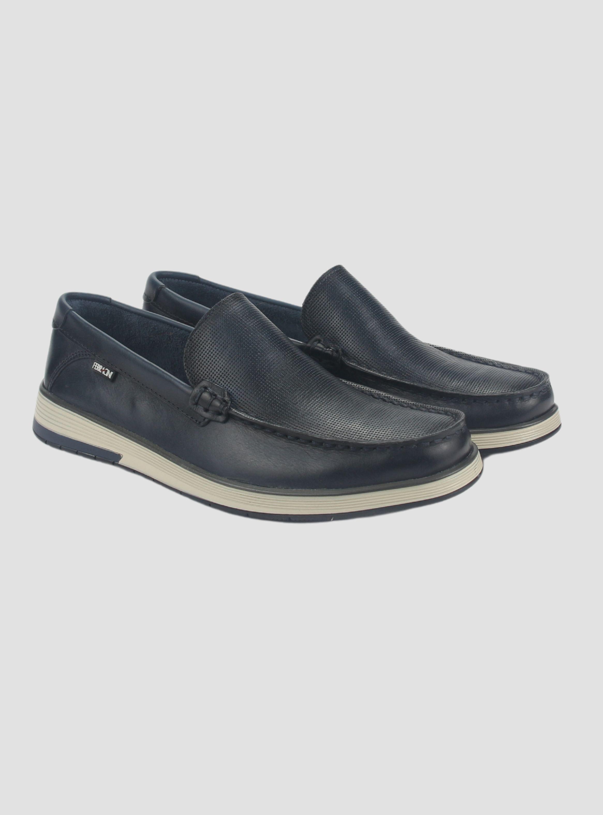 Mocasin Ferracini Hombre 6989 Ultra Summer Azul Marino Casual-4